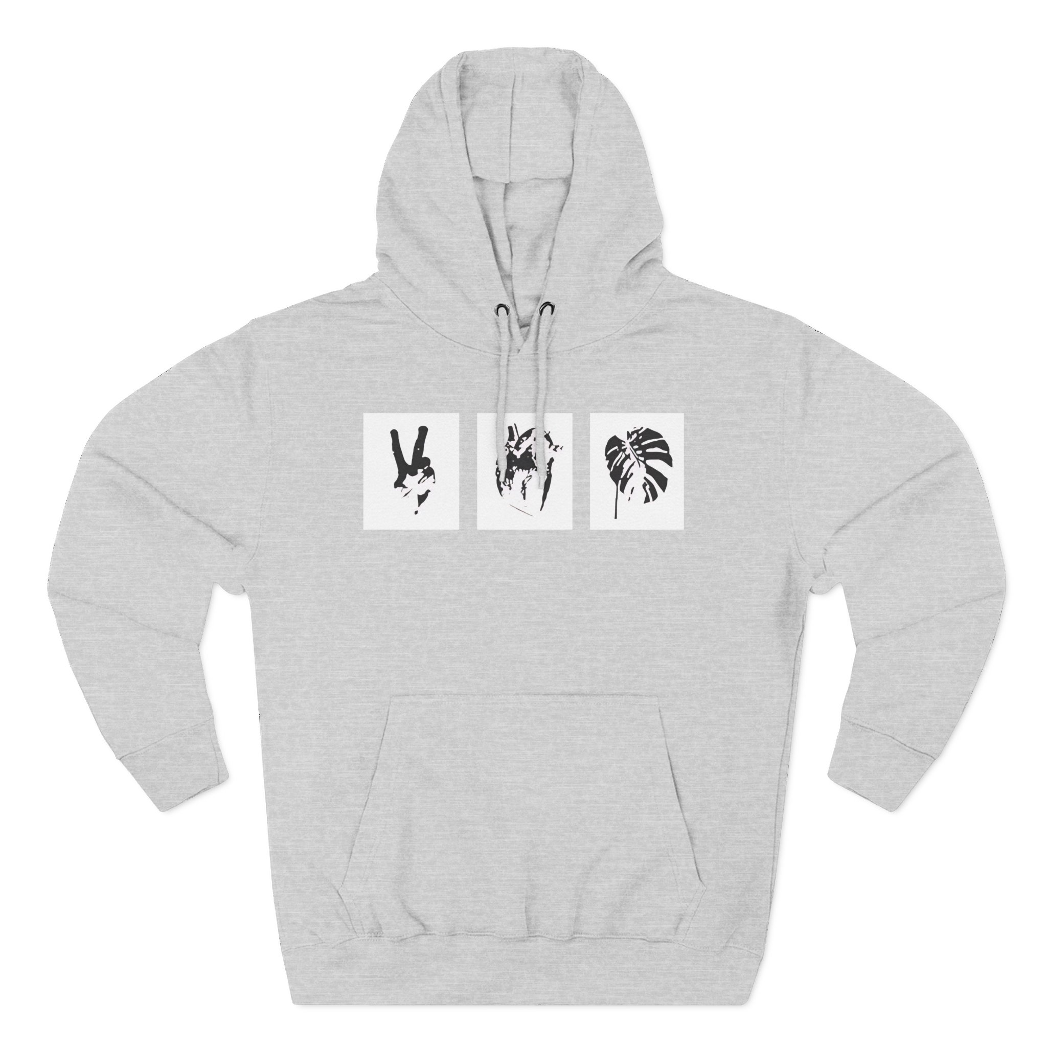 Mumbo Jumbo Peace, Love and Heavy Metal Three-Panel Fleece Hoodie