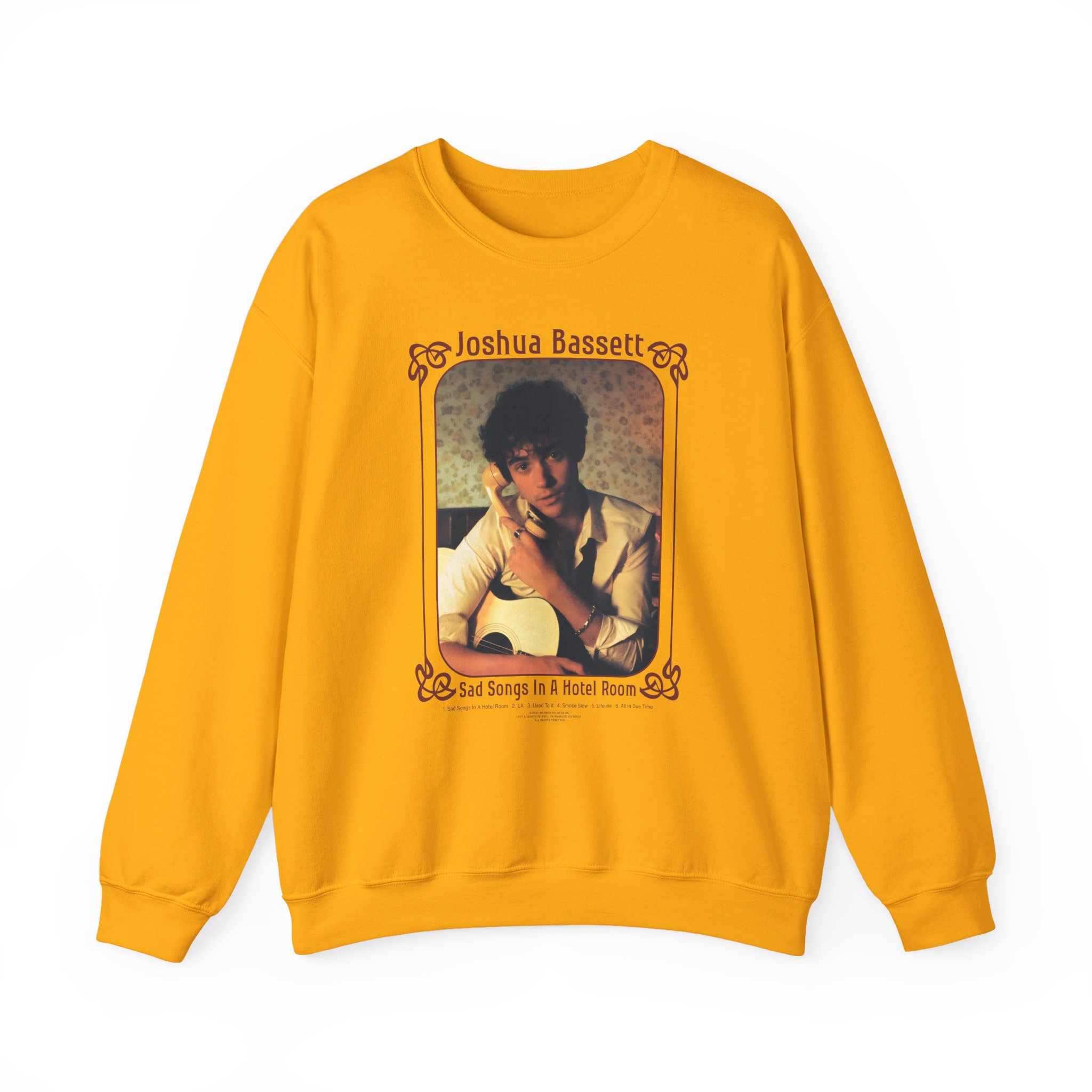 Joshua Bassett Sad Songs Face Unisex Heavy Blendâ„¢ Crewneck Sweatshirt