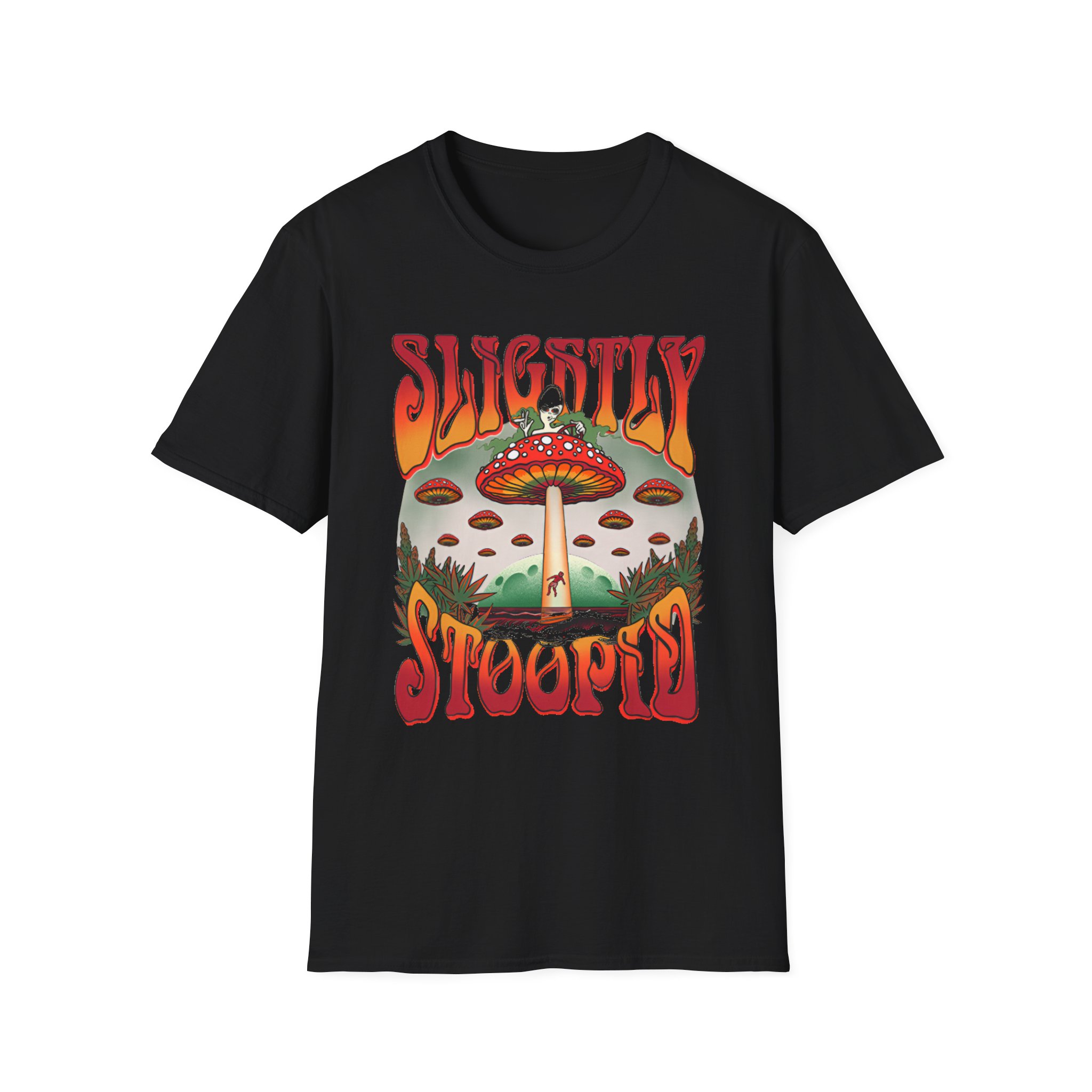 Slightly Stoopid Mushroom Ufo Unisex Softstyle T-Shirt