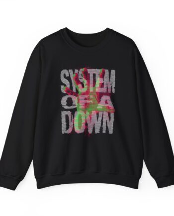 System of a Down Neon Hand Unisex Heavy Blend™ Crewneck Sweatshirt