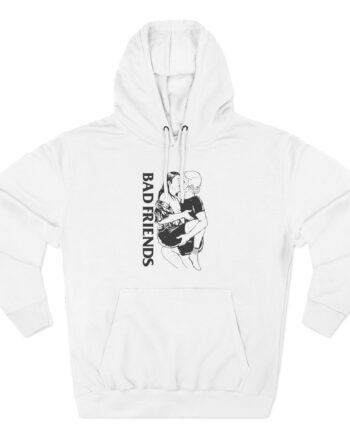 Bad Friends Three-Panel Fleece Hoodie