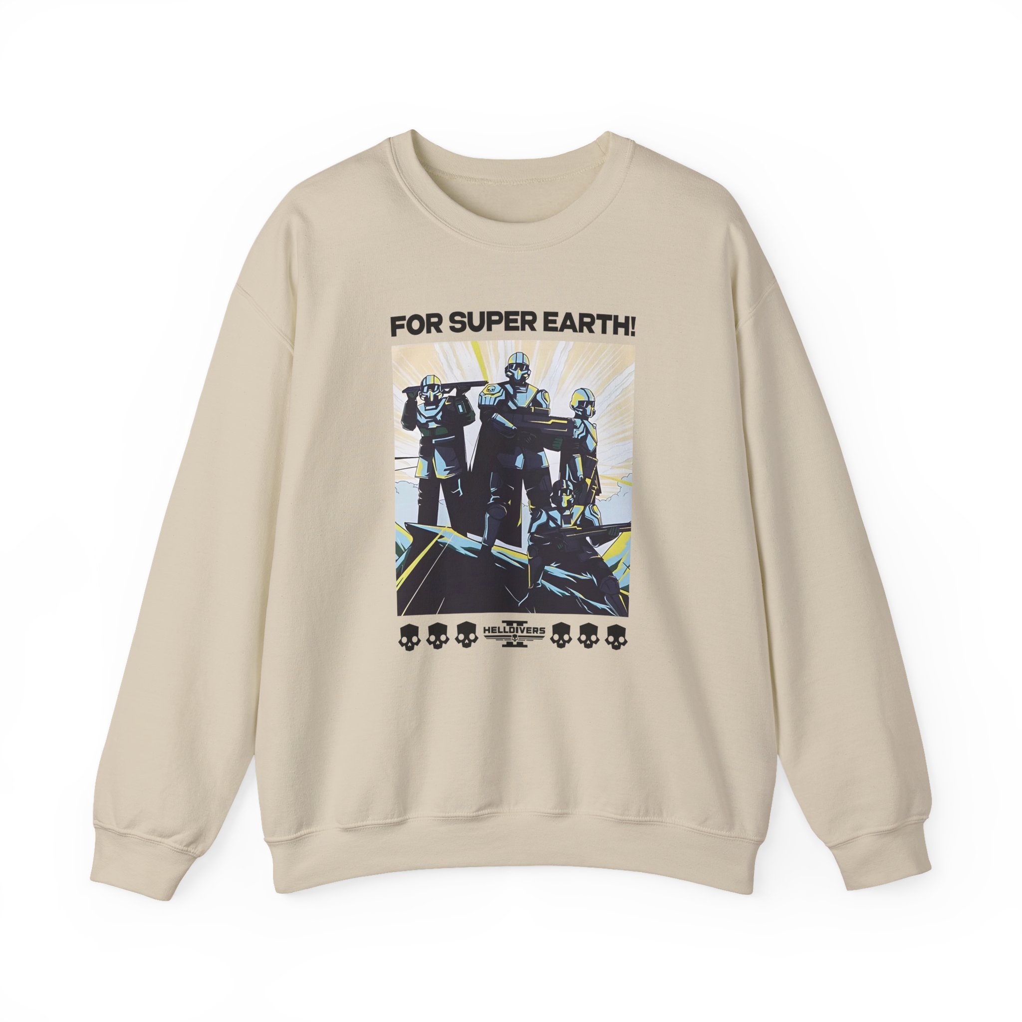 Helldivers for Democracy Unisex Heavy Blendâ„¢ Crewneck Sweatshirt