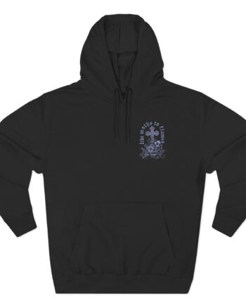 Like Moths to Flames Angels Weep Three-Panel Fleece Hoodie