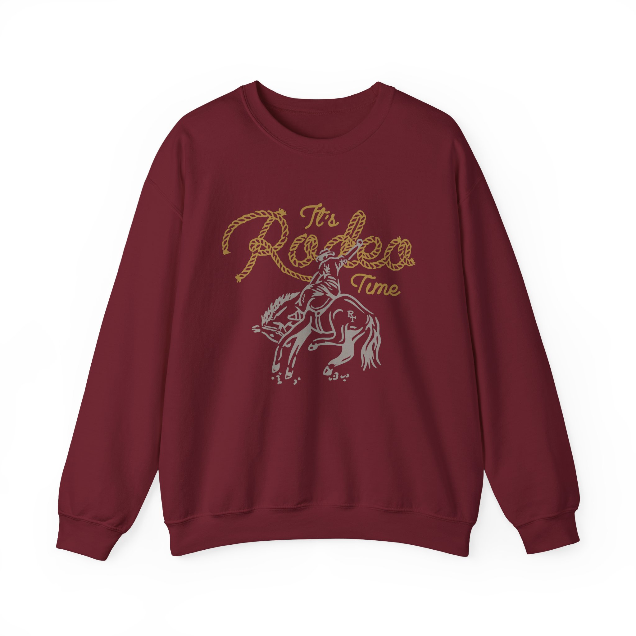 Dale Brisby It's Rodeo Time Bronc Unisex Heavy Blendâ„¢ Crewneck Sweatshirt