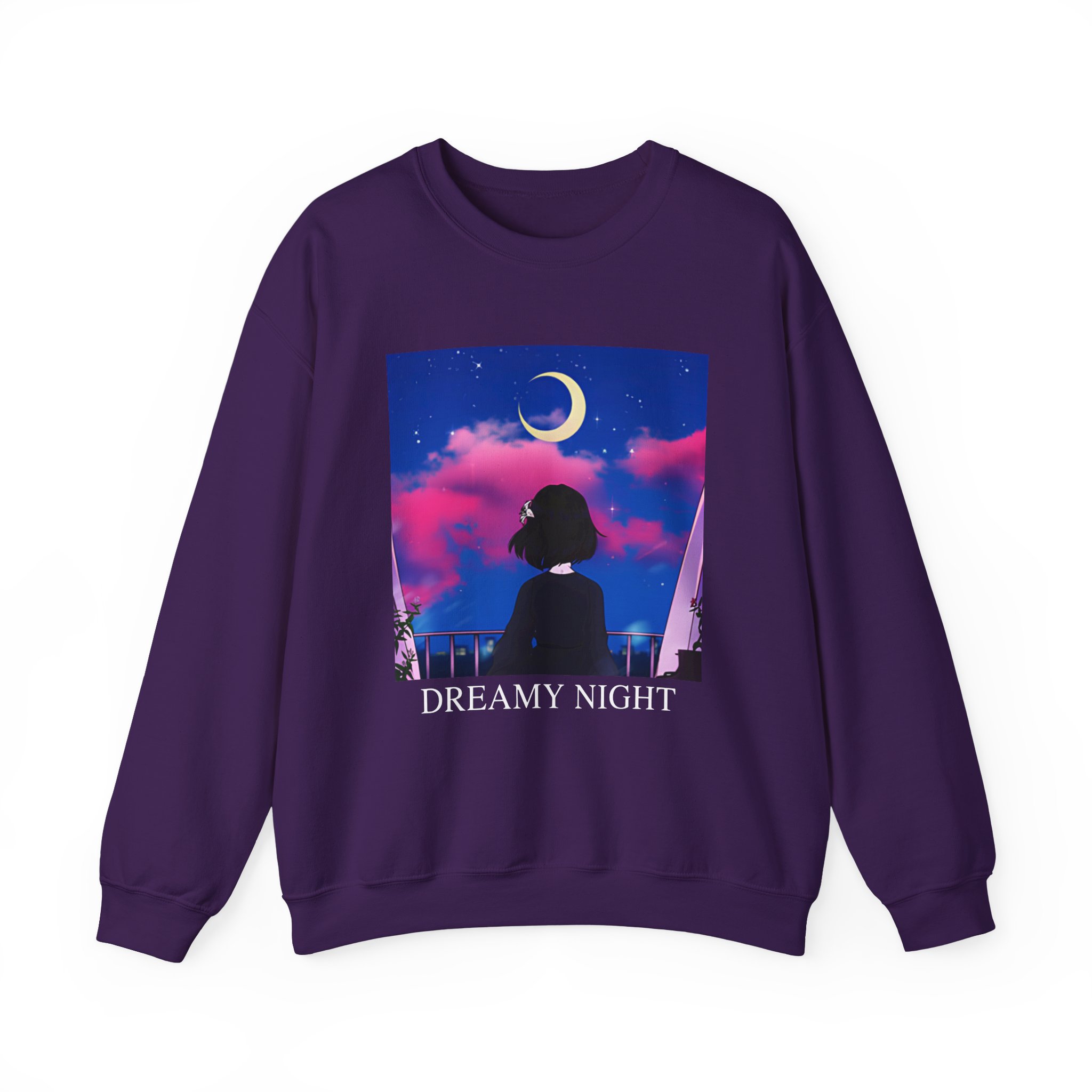 Lilypichu Dreamy Night Unisex Heavy Blendâ„¢ Crewneck Sweatshirt