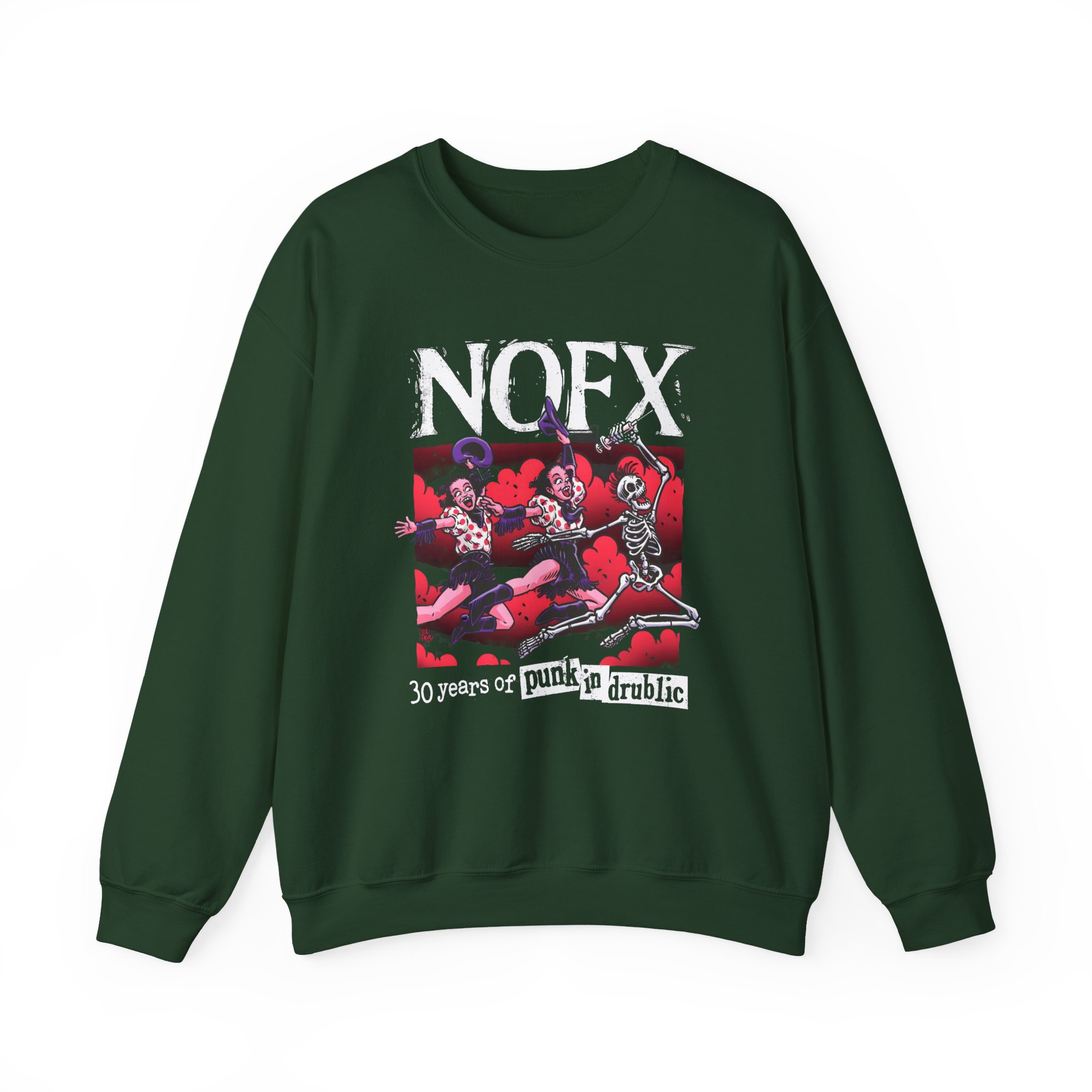 Nofx Pid 30 Unisex Heavy Blendâ„¢ Crewneck Sweatshirt