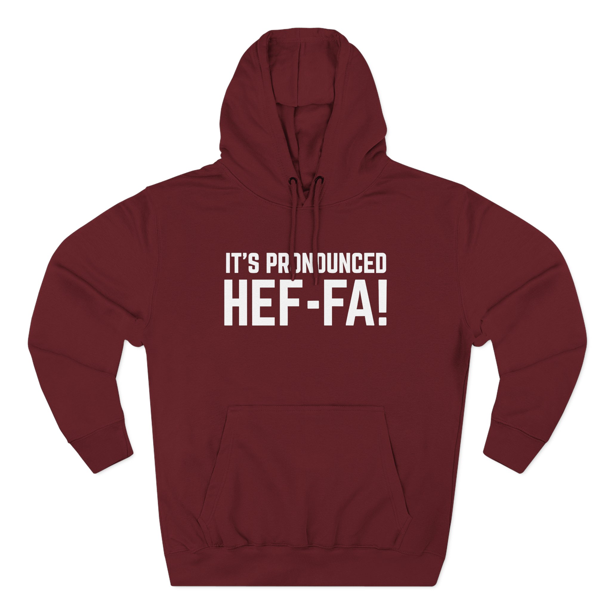 Hef Three-Panel Fleece Hoodie
