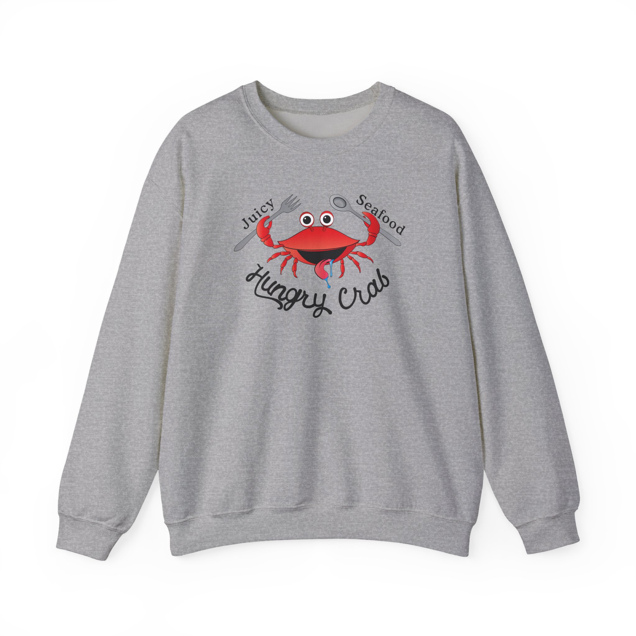 Hungry Box Hungry Crab Juicy Seafood Unisex Heavy Blendâ„¢ Crewneck Sweatshirt