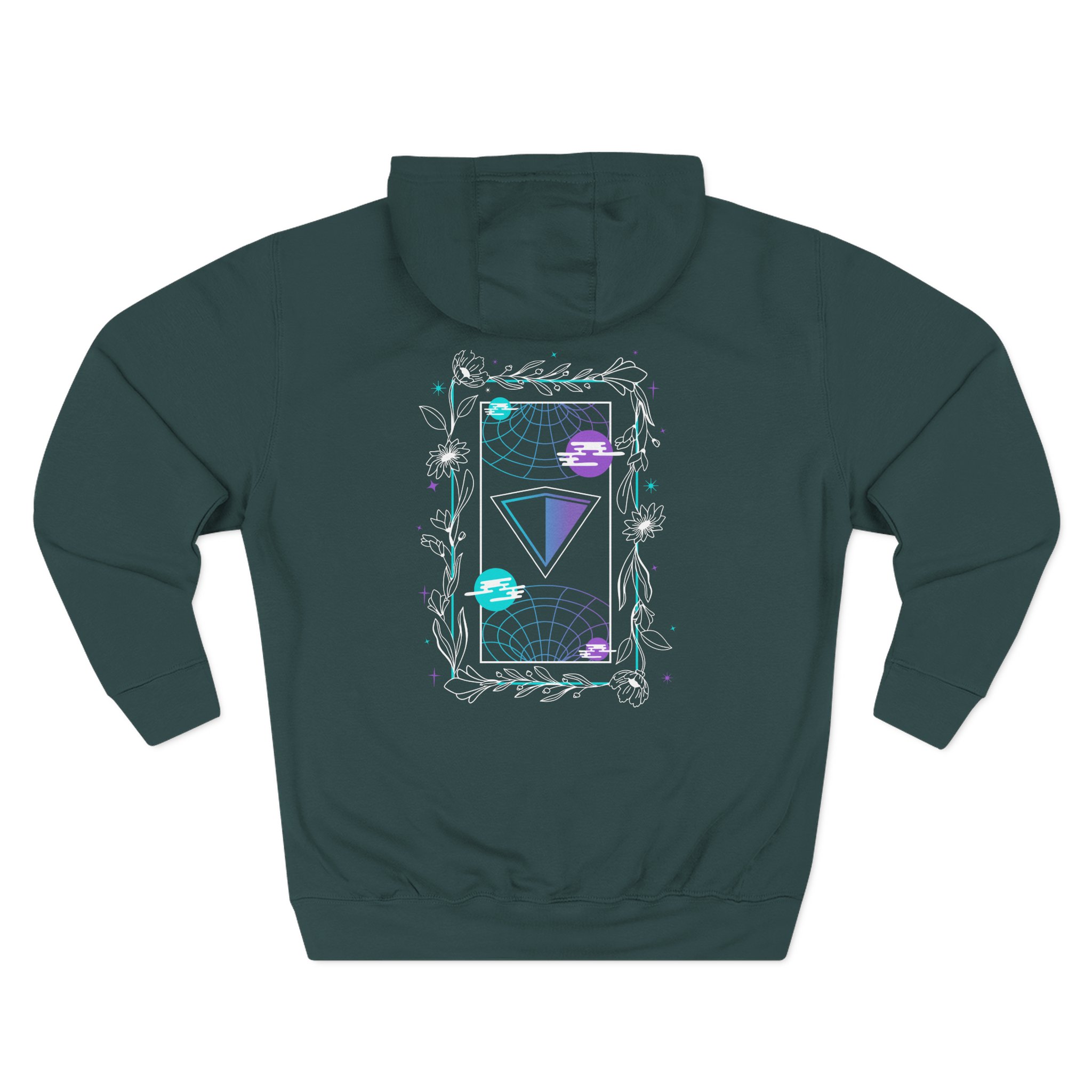 Inzo Astral Bloom Three-Panel Fleece Hoodie