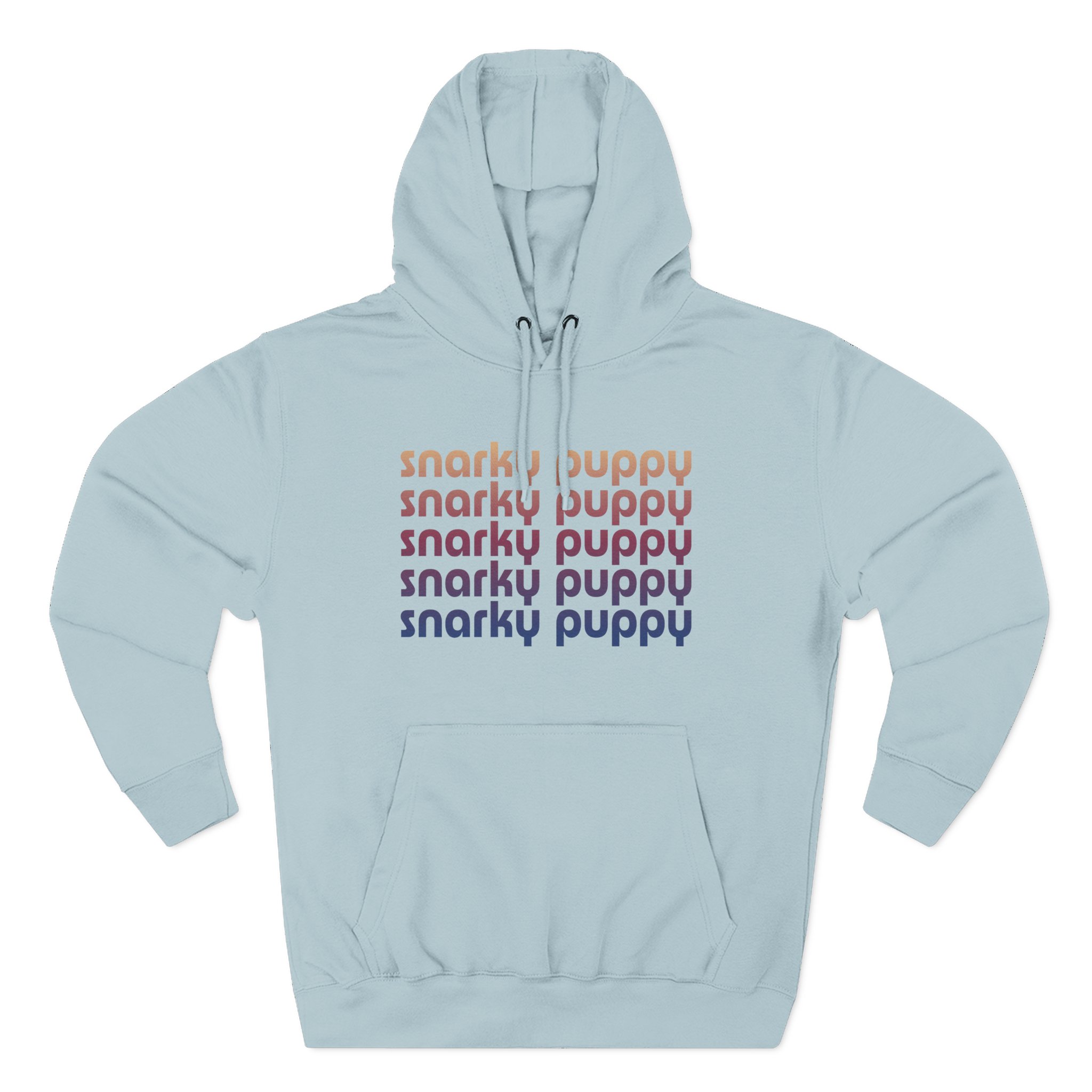 Snarky Puppy Repeating Logo Three-panel Fleece Hoodie