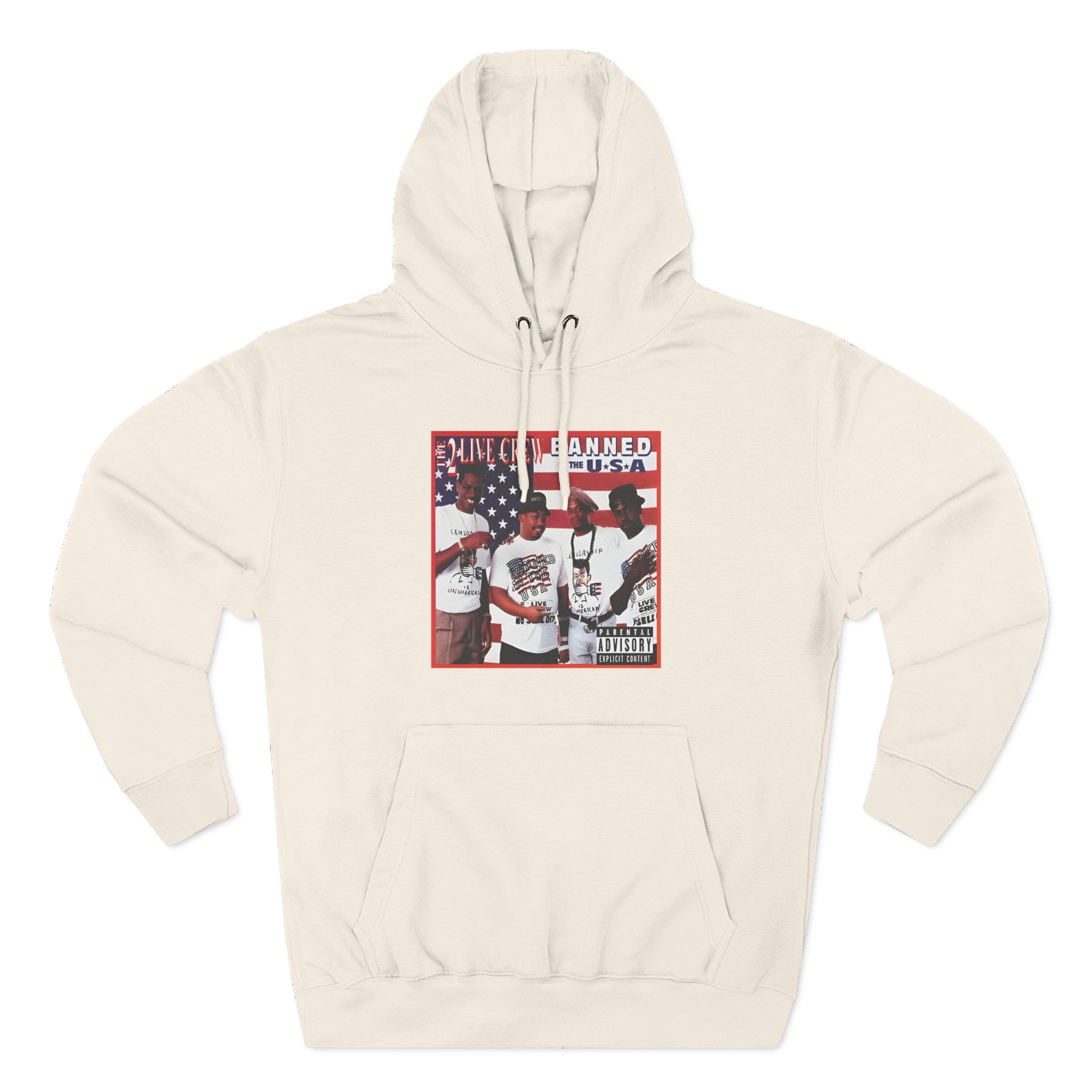 2 Live Crew Banned in the Usa Three-Panel Fleece Hoodie