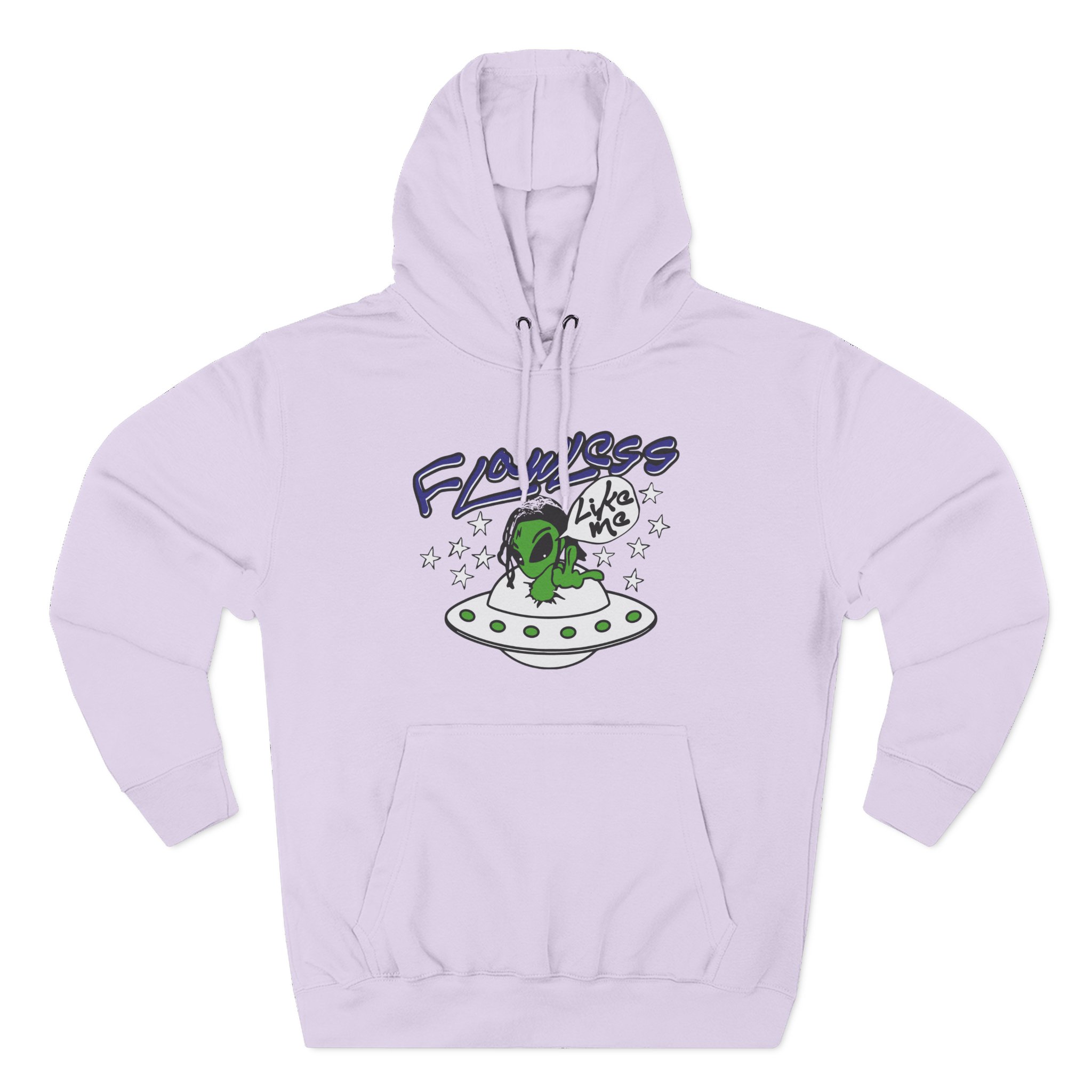 Lucki Flawless Like Me Alien Three-Panel Fleece Hoodie