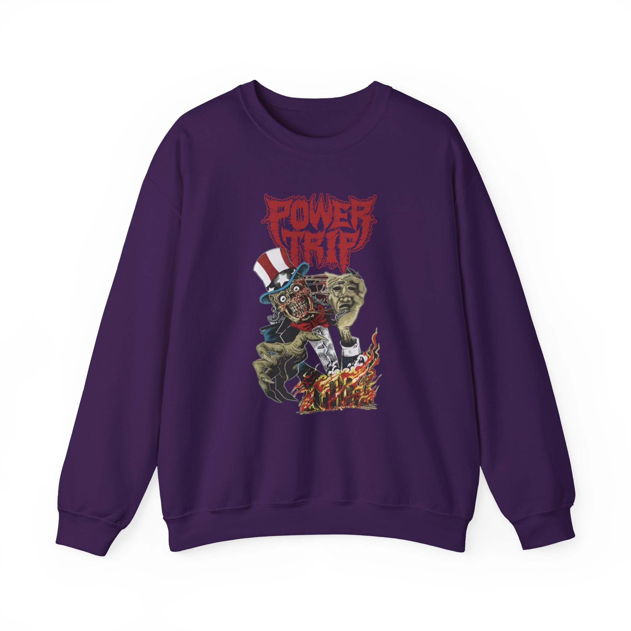 Power Trip Uncle Sam Unisex Heavy Blendâ„¢ Crewneck Sweatshirt