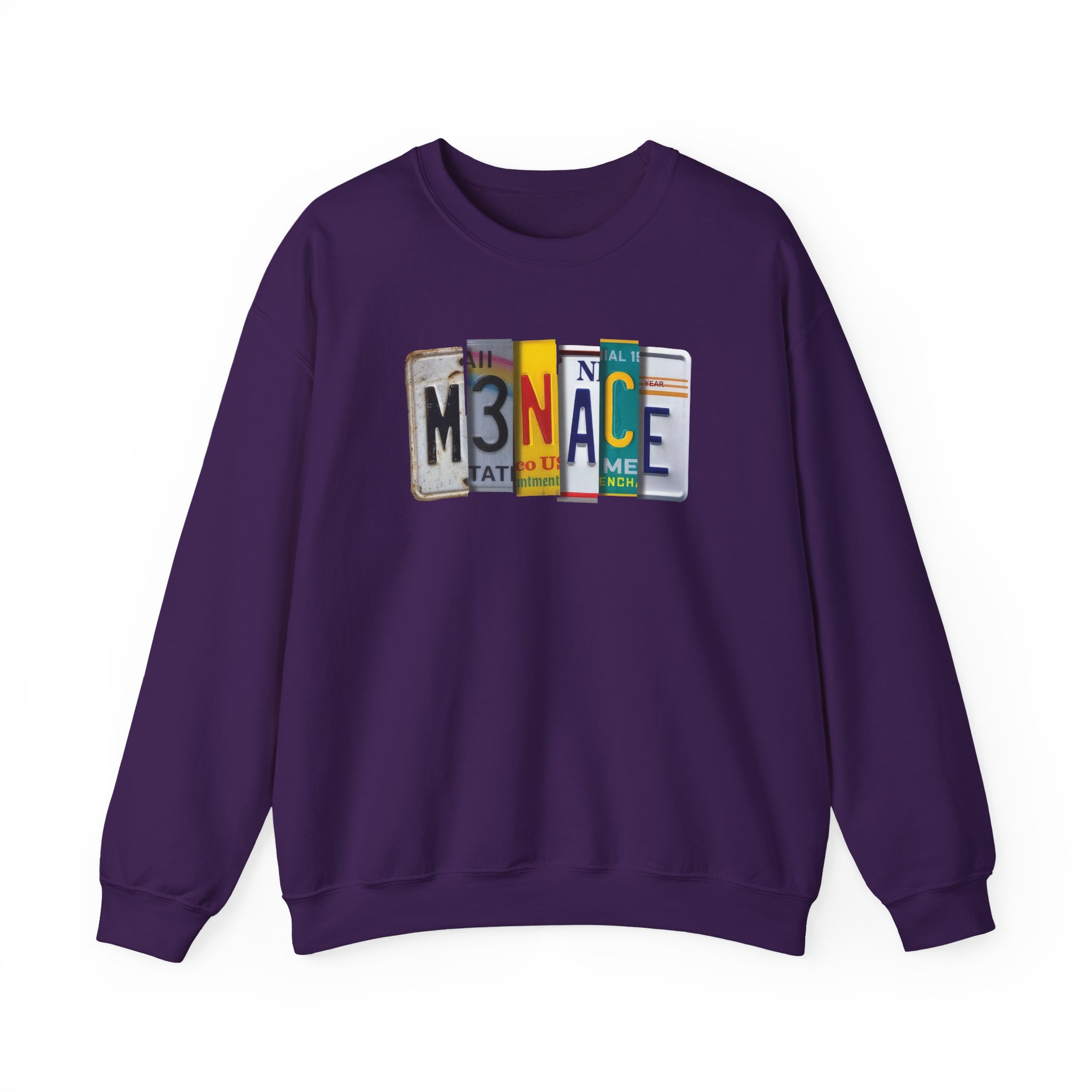 Kanel Joseph Menace License Plate Unisex Heavy Blendâ„¢ Crewneck Sweatshirt