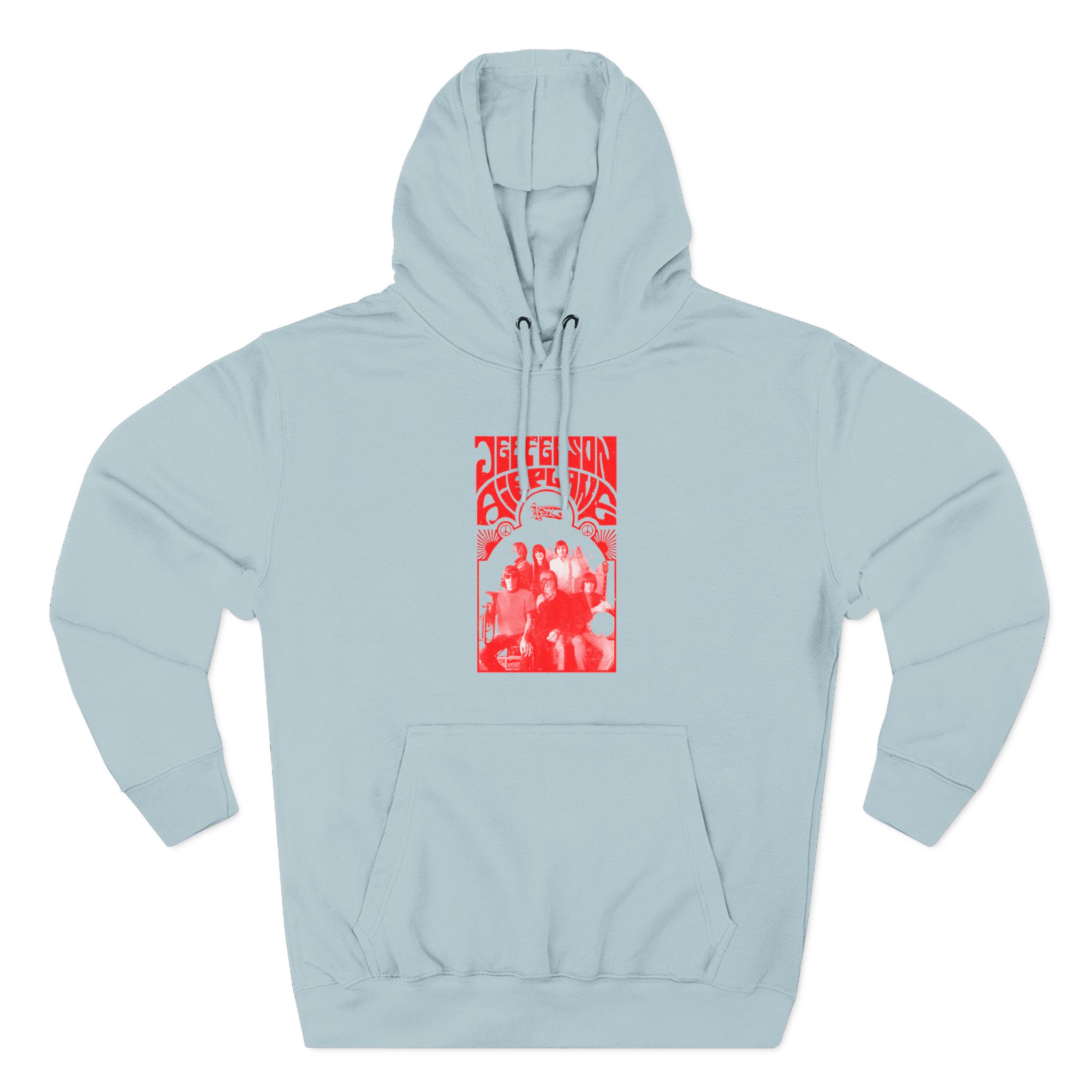 Jefferson Airplane Band Photo Three-Panel Fleece Hoodie