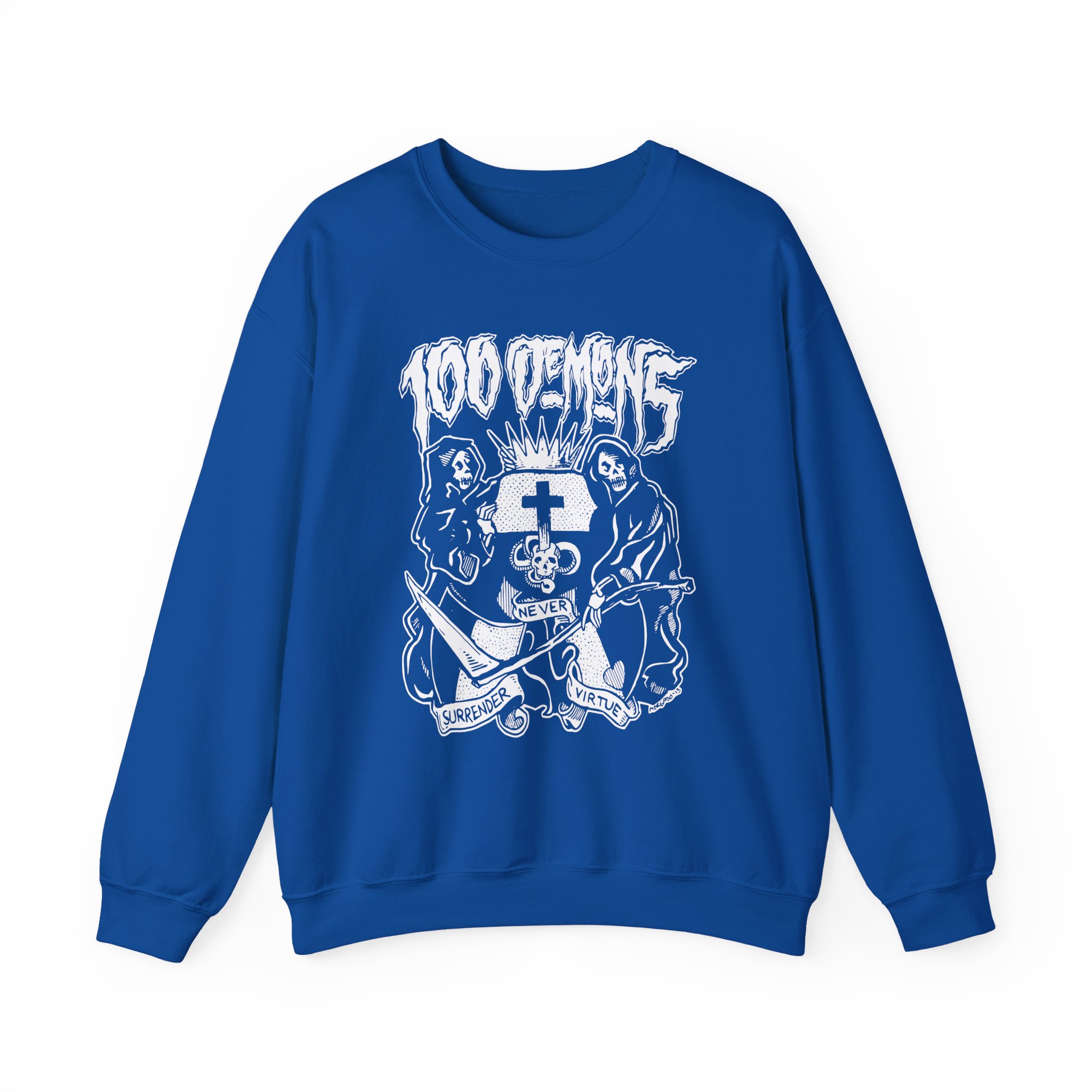 100 Demons Unisex Heavy Blendâ„¢ Crewneck Sweatshirt