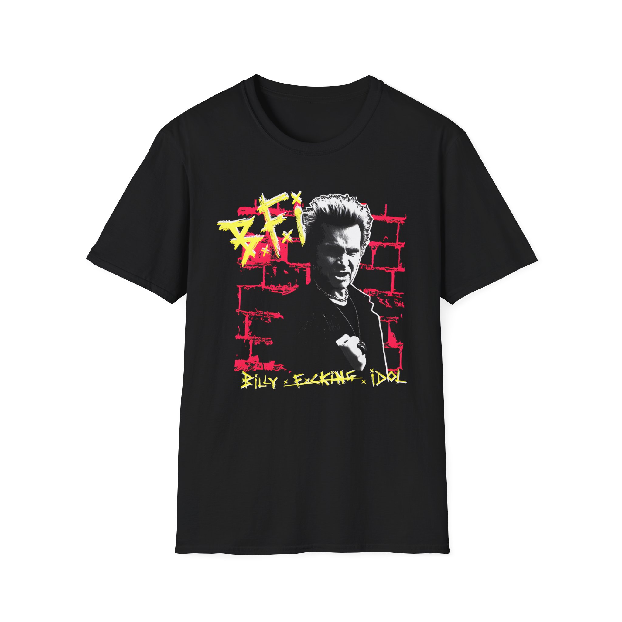 Billy Idol BFI Brick Unisex Softstyle T-Shirt