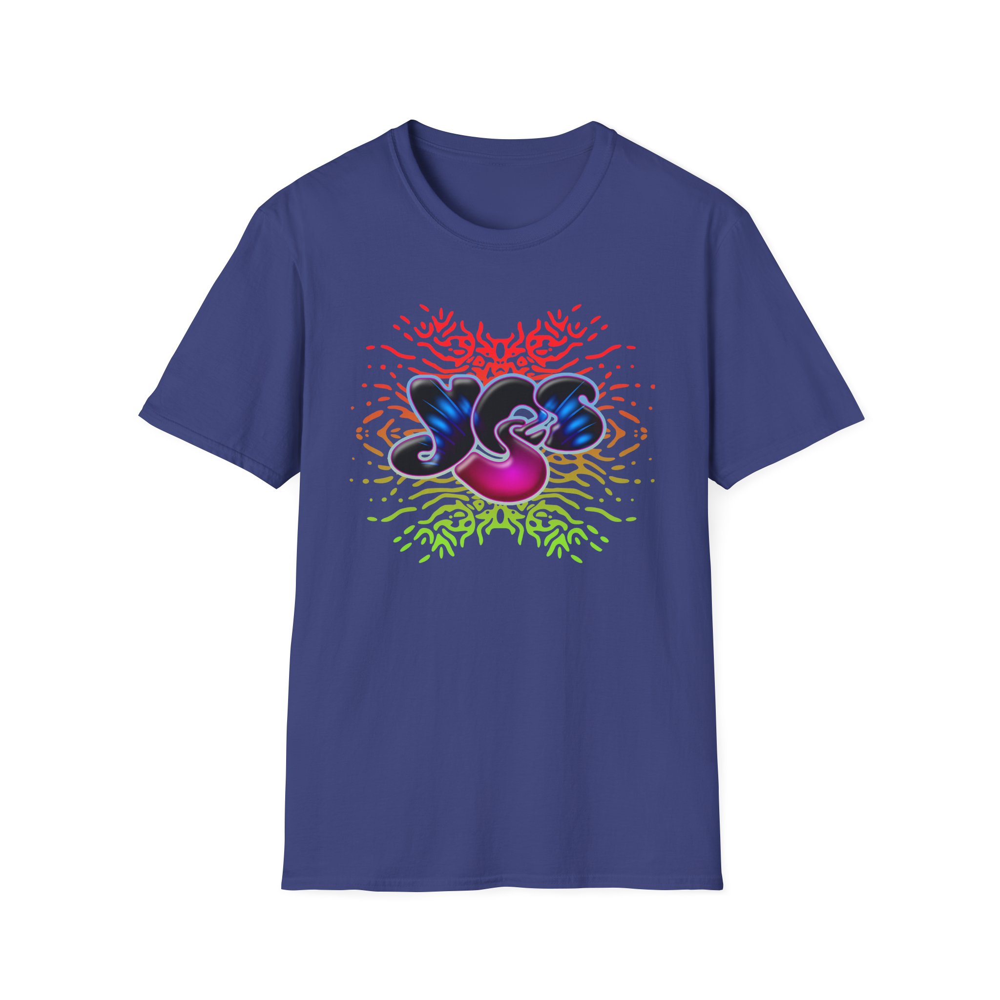 Yes Rainbow Abstract Logo Unisex Softstyle T-Shirt