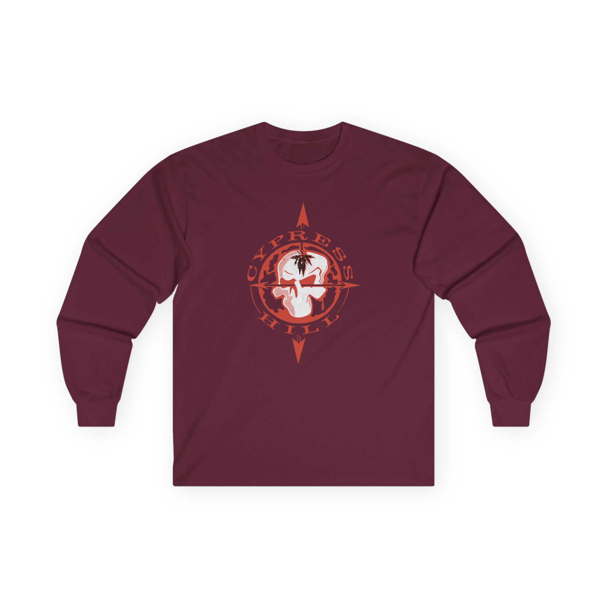 Cypress Hill Skull N Compass Unisex Ultra Cotton Long Sleeve Tee