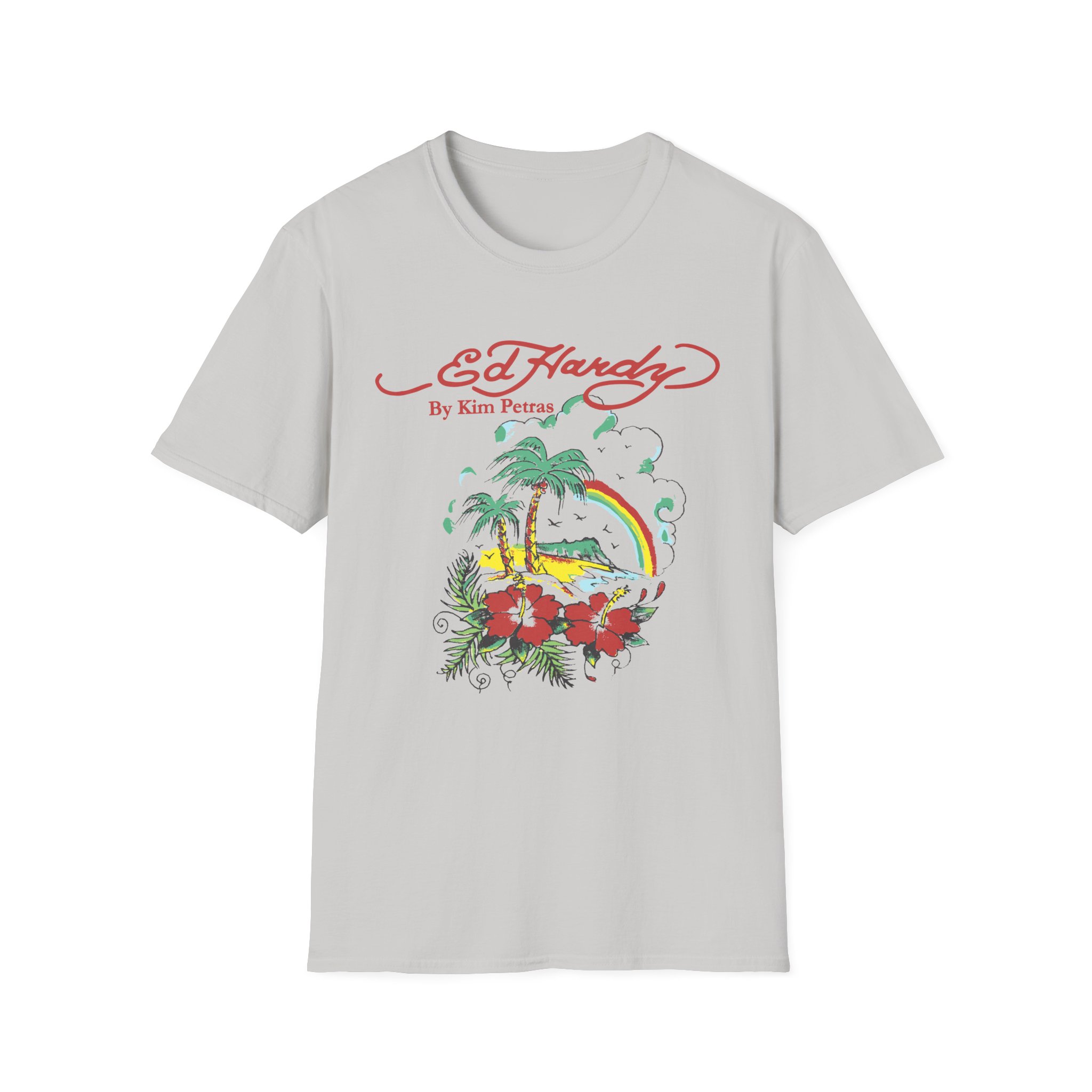 Kim Petras Tropical Scene Lettuce Unisex Softstyle T-Shirt