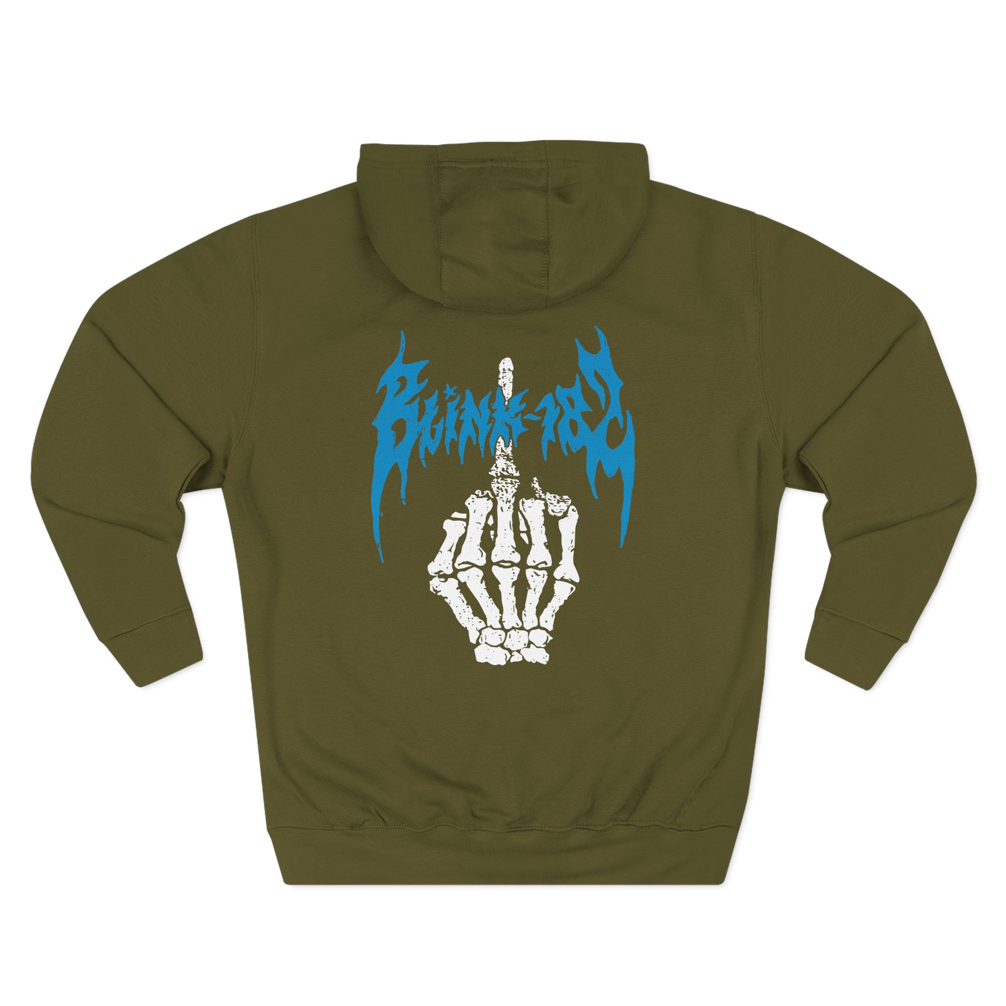Blink 182 Middle Finger Three-Panel Fleece Hoodie