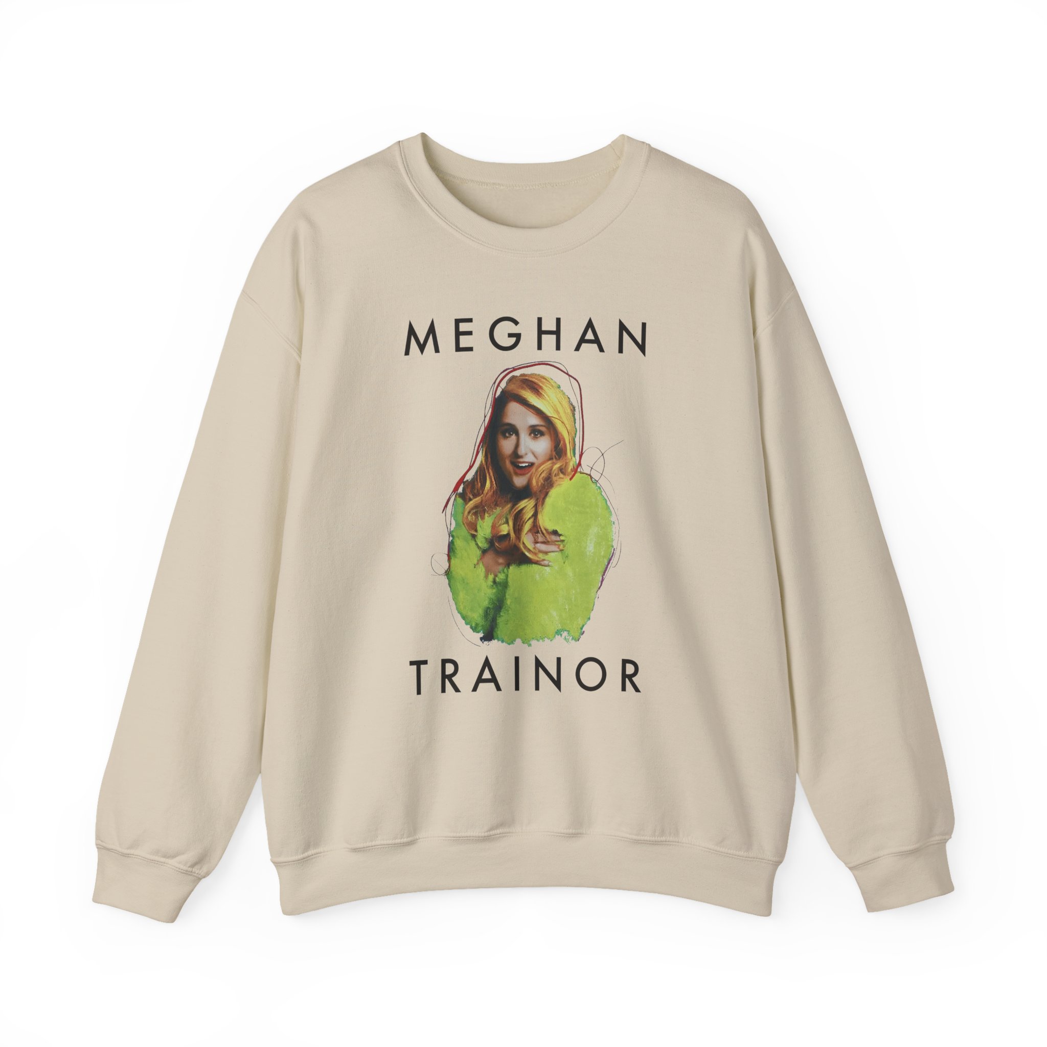 Meghan Trainor Title Pose Turquoise Unisex Heavy Blendâ„¢ Crewneck Sweatshirt