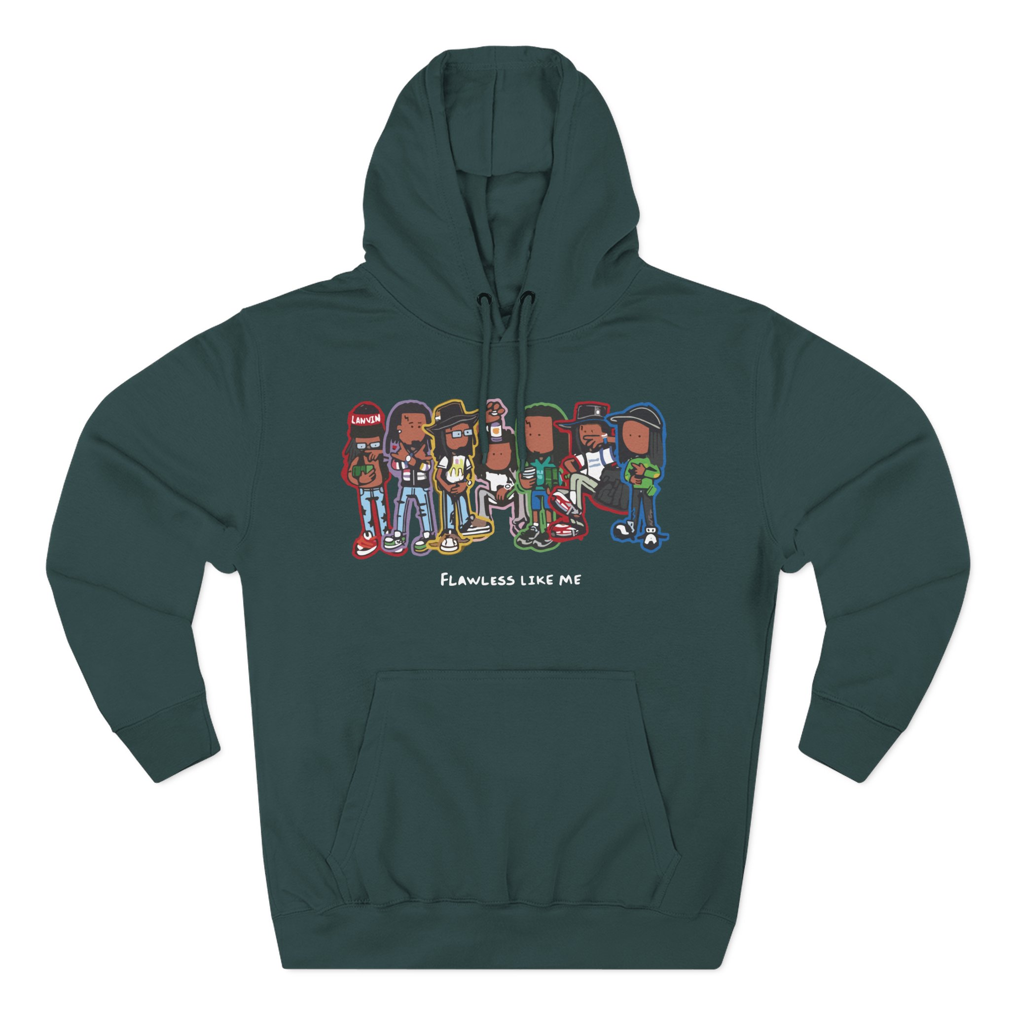 Lucki Flawless Like Me Three-Panel Fleece Hoodie