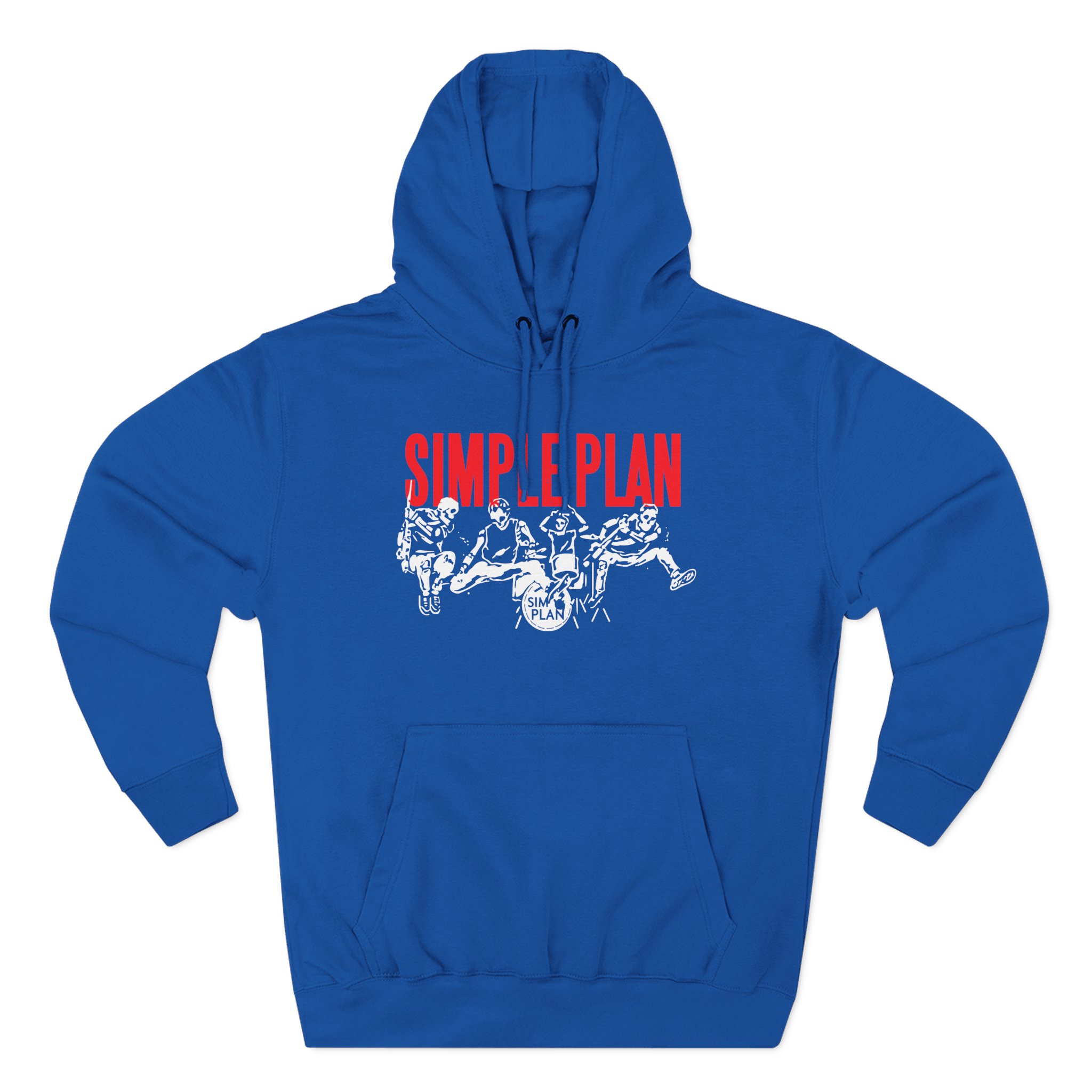 Simple Plan Live Skeleton Three-Panel Fleece Hoodie