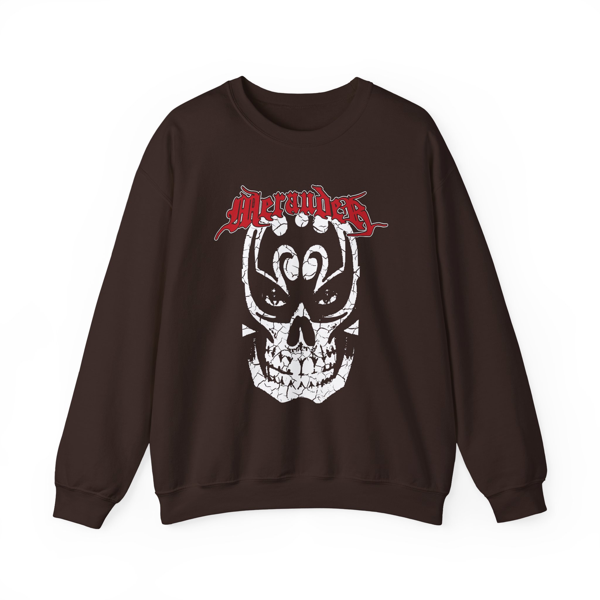 Merauder Cracked Skull Unisex Heavy Blendâ„¢ Crewneck Sweatshirt