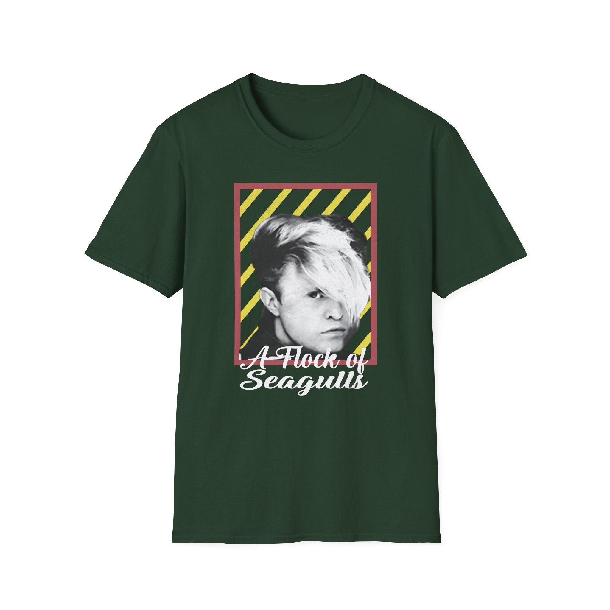 A Flock of Seagulls Neon Unisex Softstyle T-Shirt