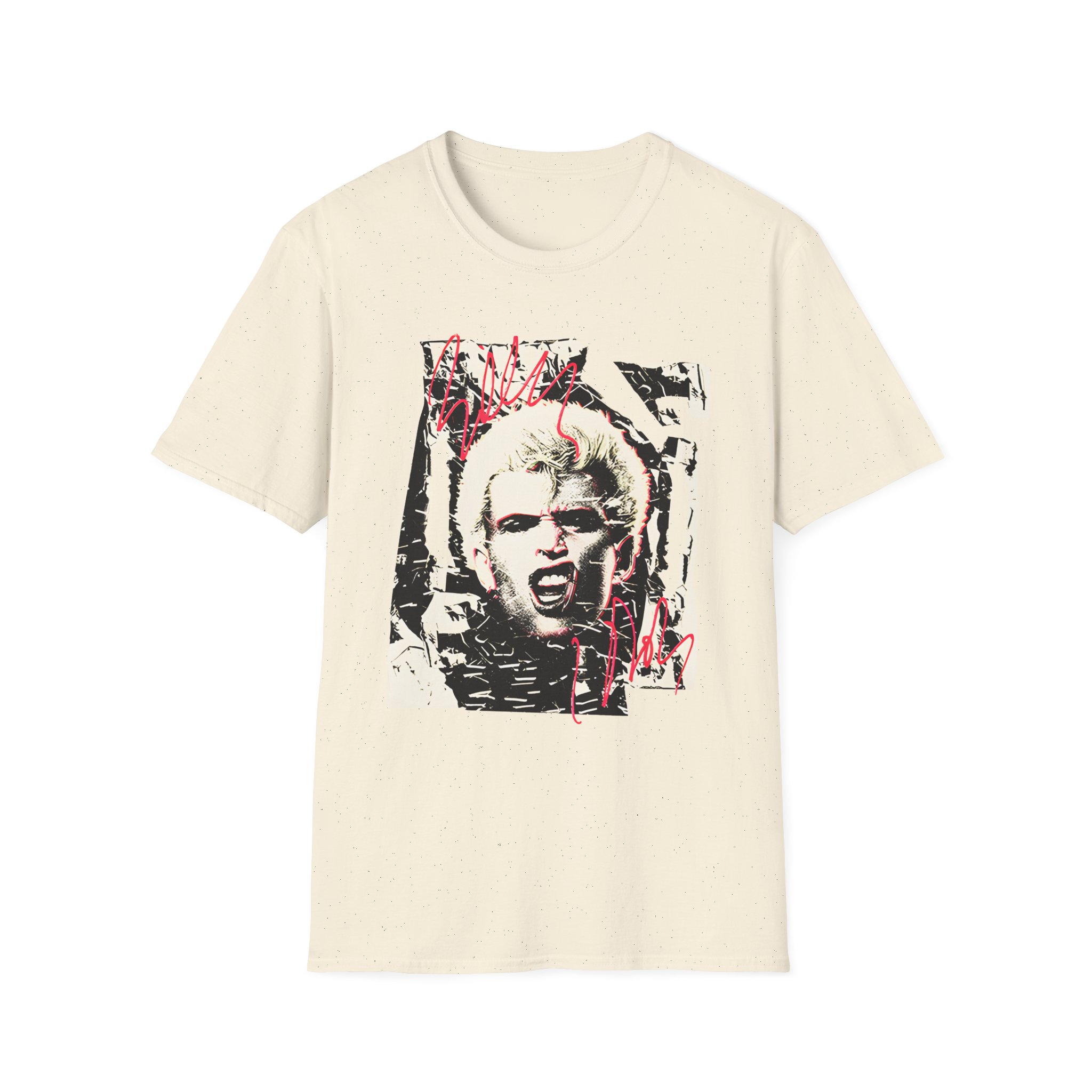 Billy Idol Shattered Photo Unisex Softstyle T-Shirt