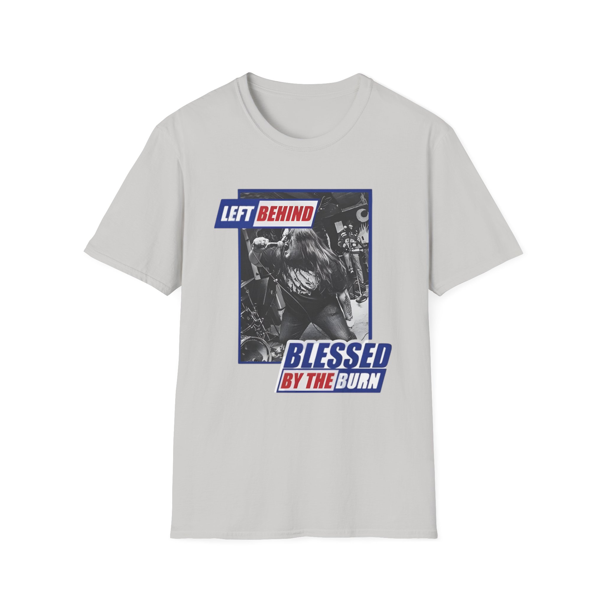 Left Behind Blessed By The Burn Unisex Softstyle T-Shirt