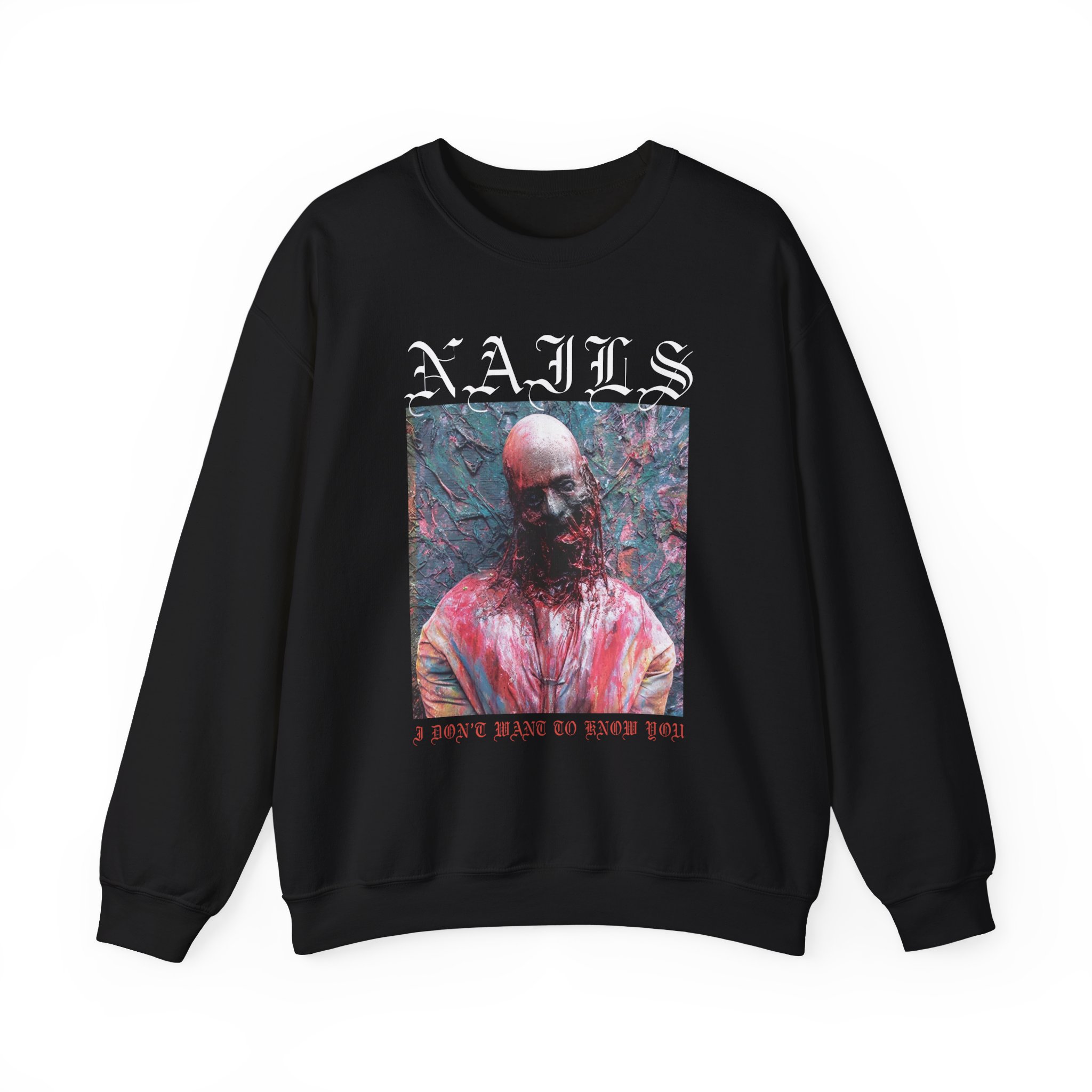 Nails I Don't Want to Know You Unisex Heavy Blendâ„¢ Crewneck Sweatshirt
