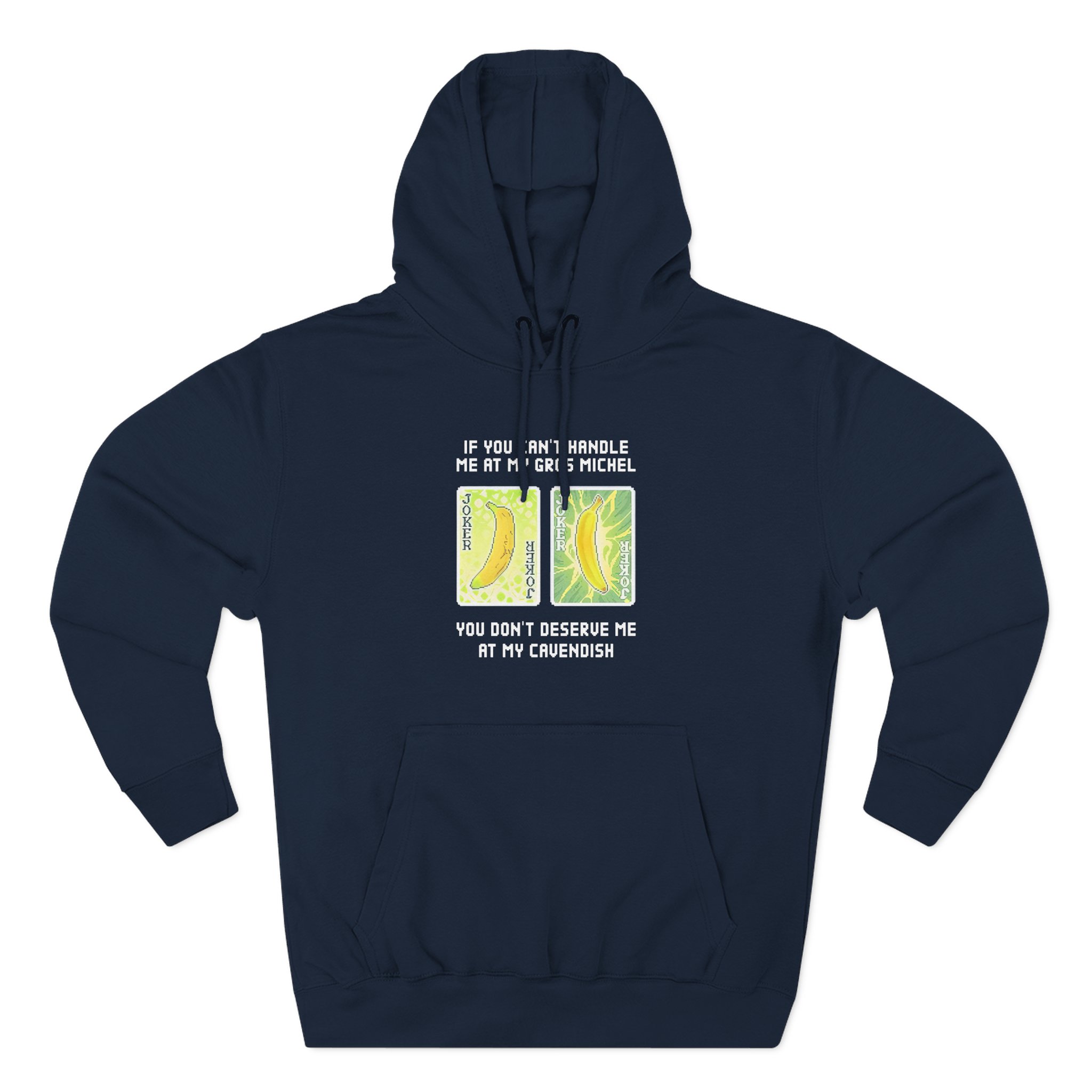 Balatro Gros Michel and Cavendish Jokker Banana Three-Panel Fleece Hoodie