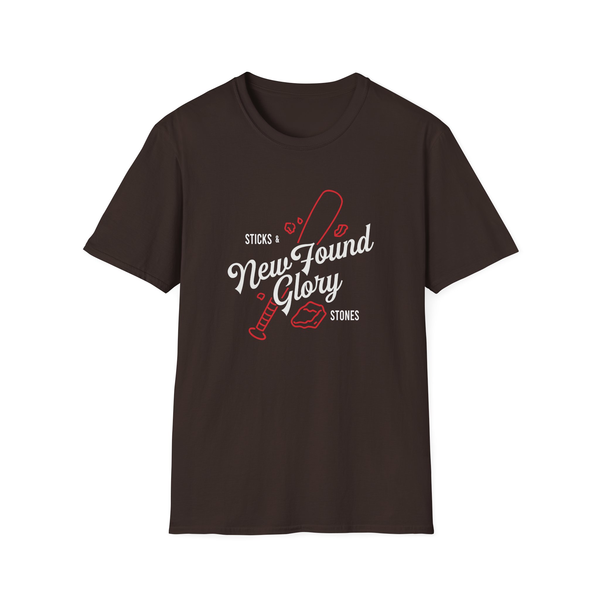 New Found Glory Sticks and Stones Baseball Unisex Softstyle T-Shirt