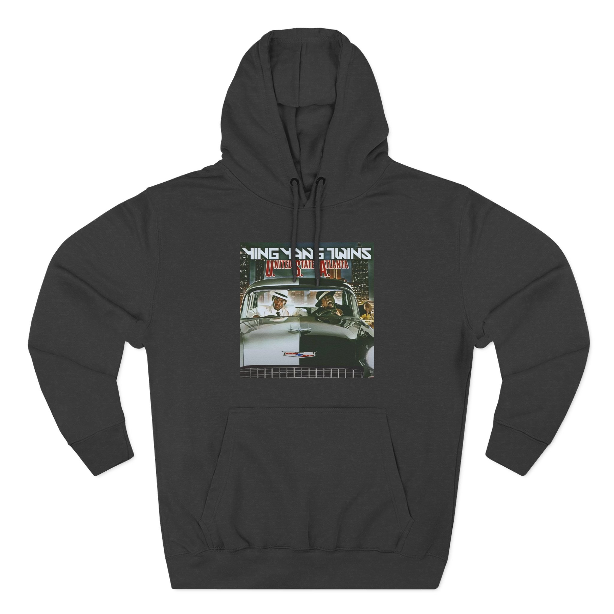 Ying Yang Twins United State Of Atlanta Album Cover Three-Panel Fleece Hoodie