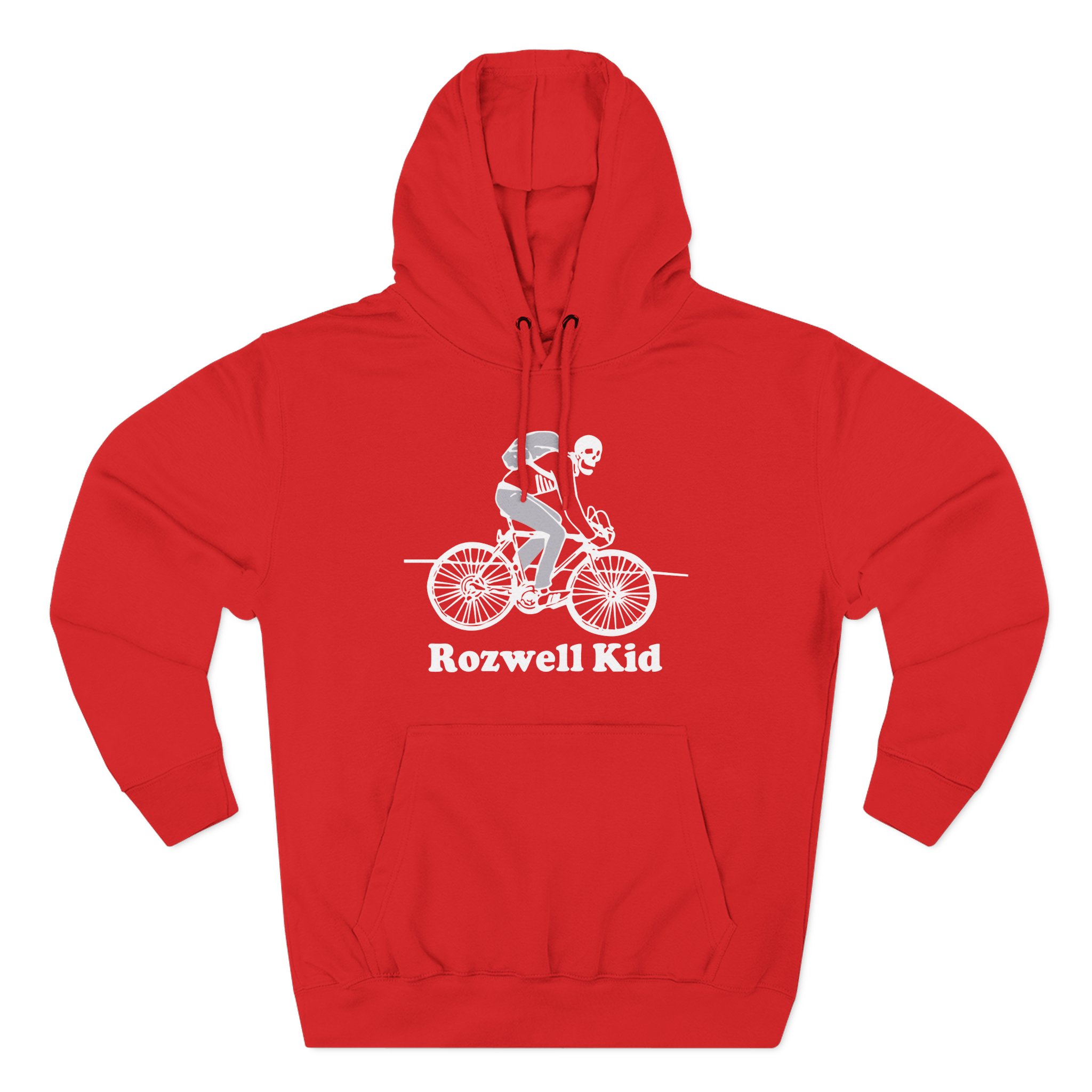 Rozwell Kid Bicycle Skeleton Three-Panel Fleece Hoodie