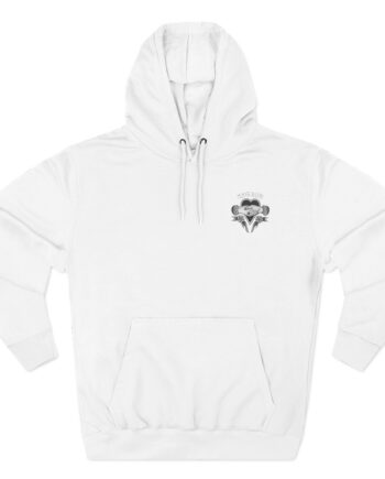 Moose Blood Traditional Tattoo Desig Three-Panel Fleece Hoodie