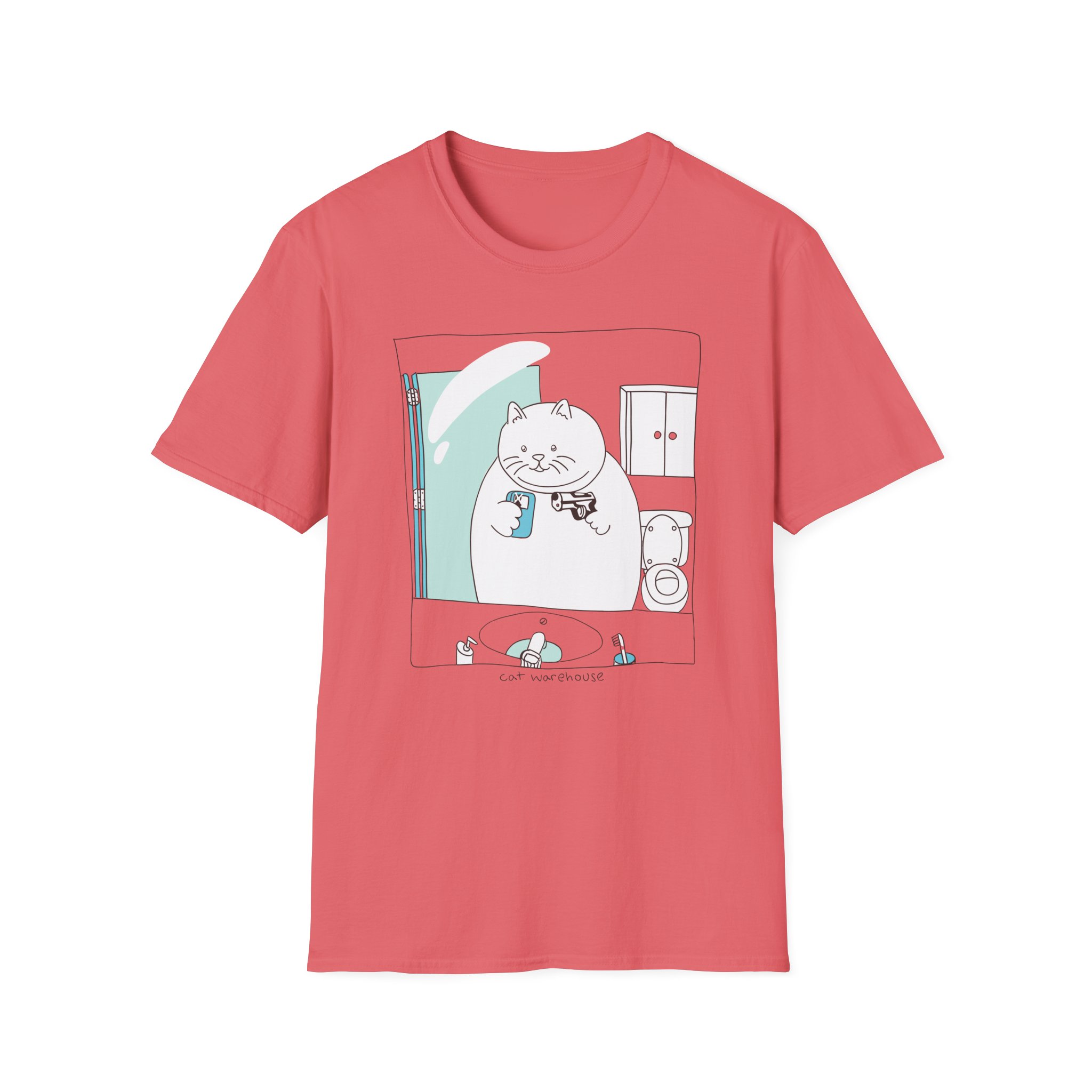 William Osman cat warehouse Unisex Softstyle T-Shirt