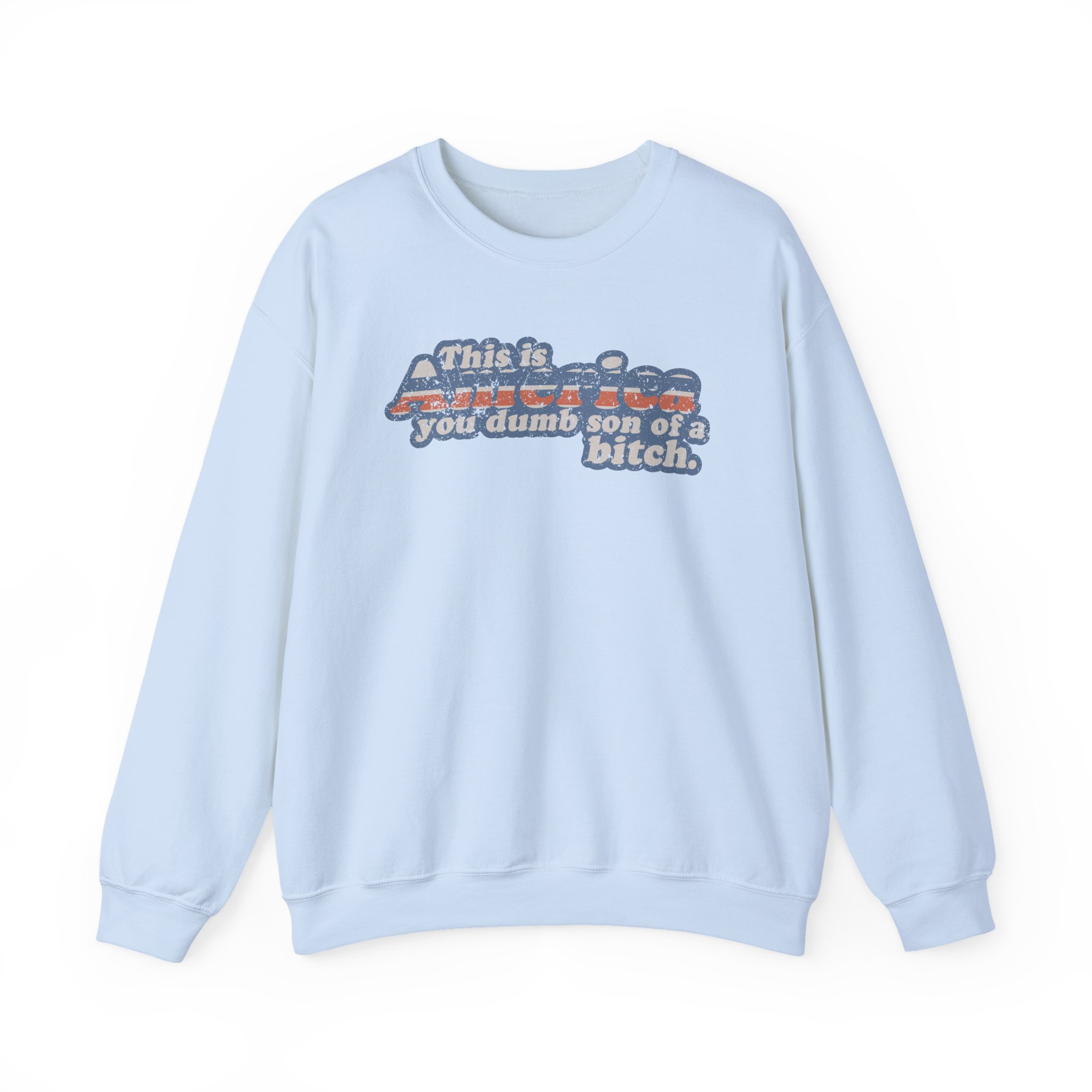 Ymh This Is America Unisex Heavy Blendâ„¢ Crewneck Sweatshirt