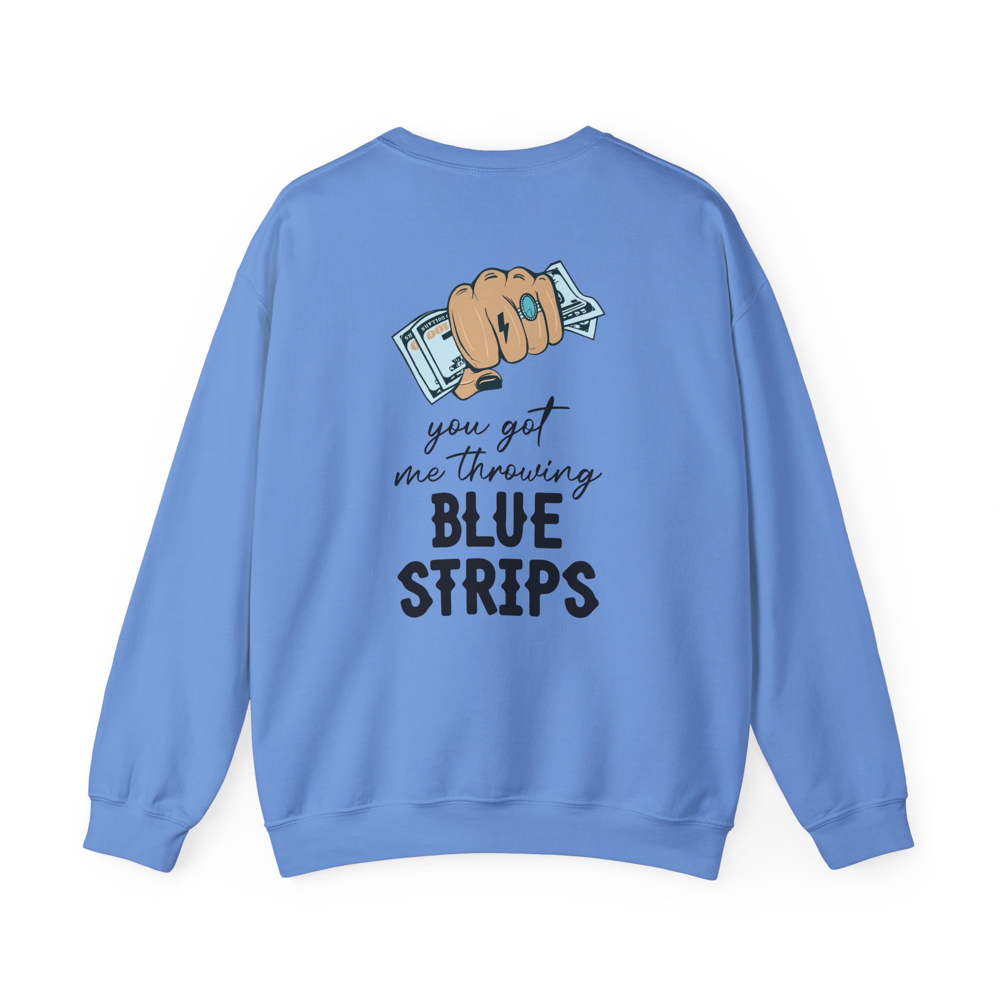 Jessie Murph Blue Strips Unisex Heavy Blendâ„¢ Crewneck Sweatshirt