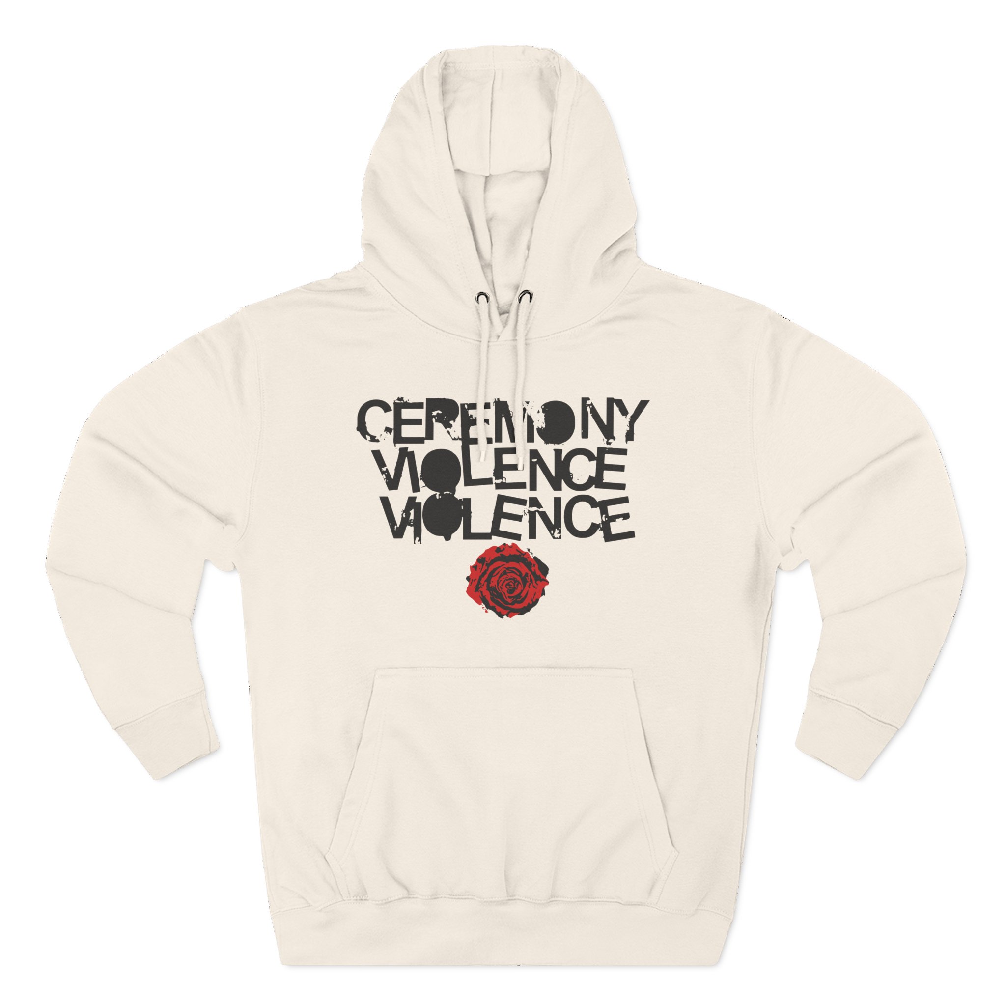 Ceremony Violence Violence Three-Panel Fleece Hoodie