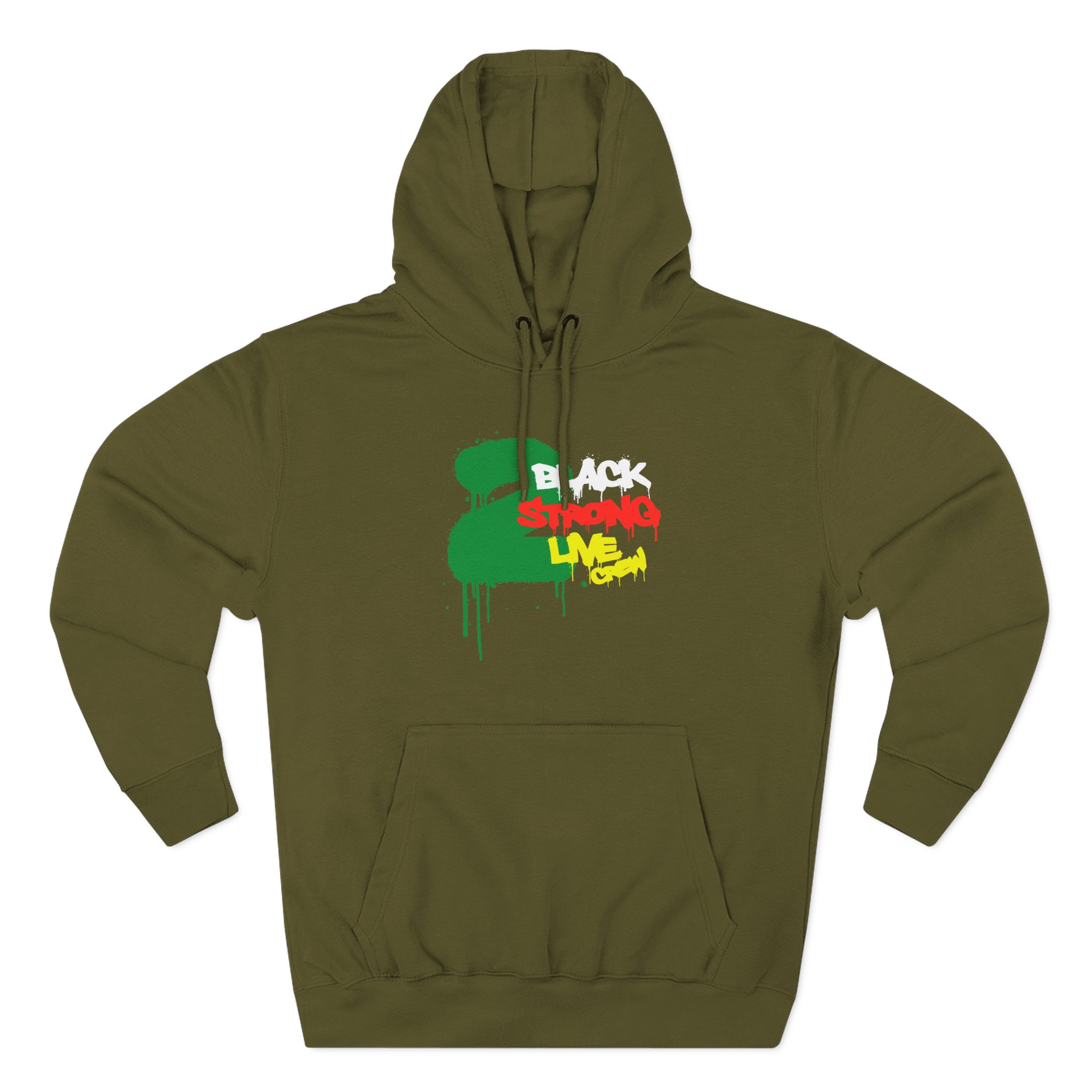 2 Live Crew Black Strong Three-Panel Fleece Hoodie