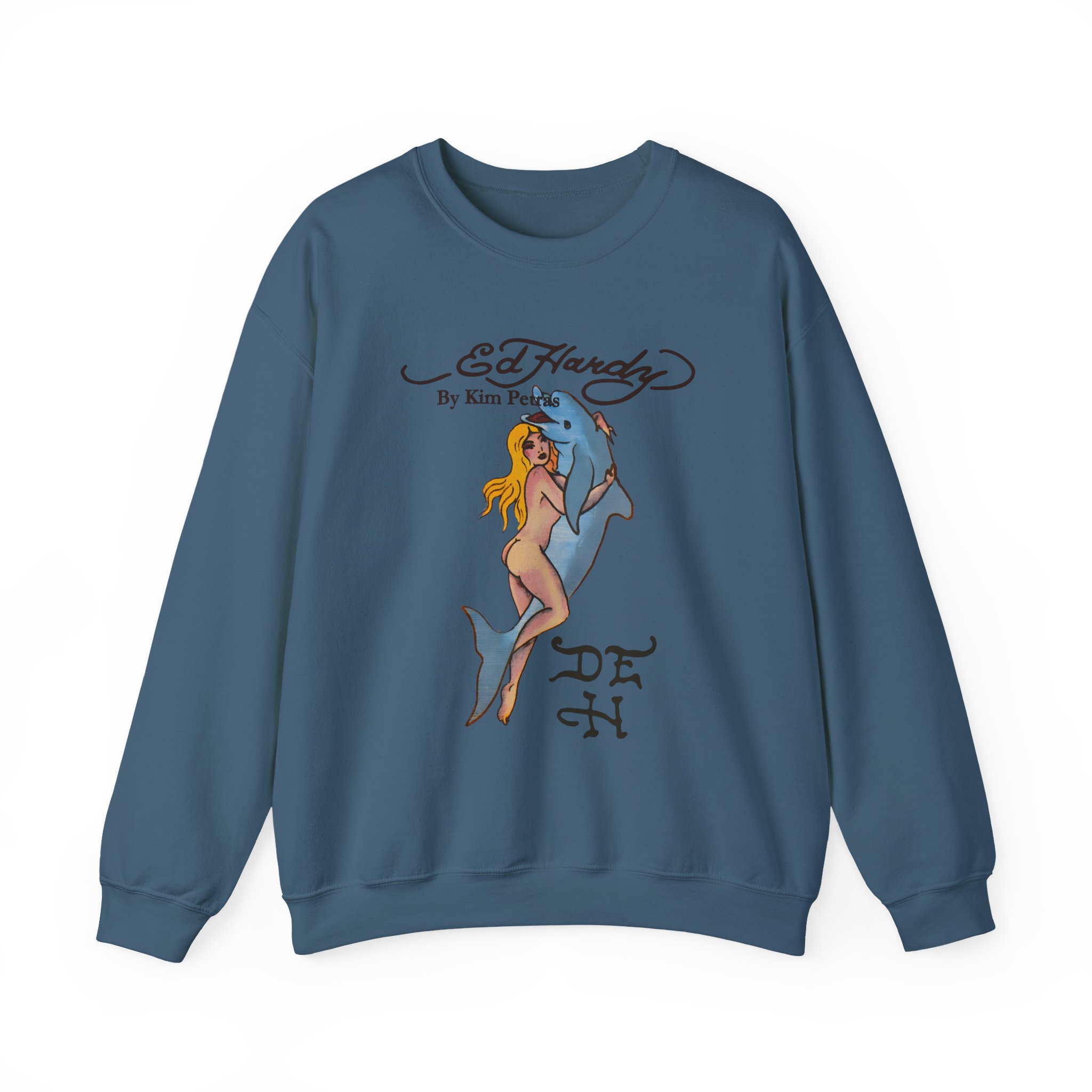 Kim Petras Dolphin Girl Unisex Heavy Blendâ„¢ Crewneck Sweatshirt