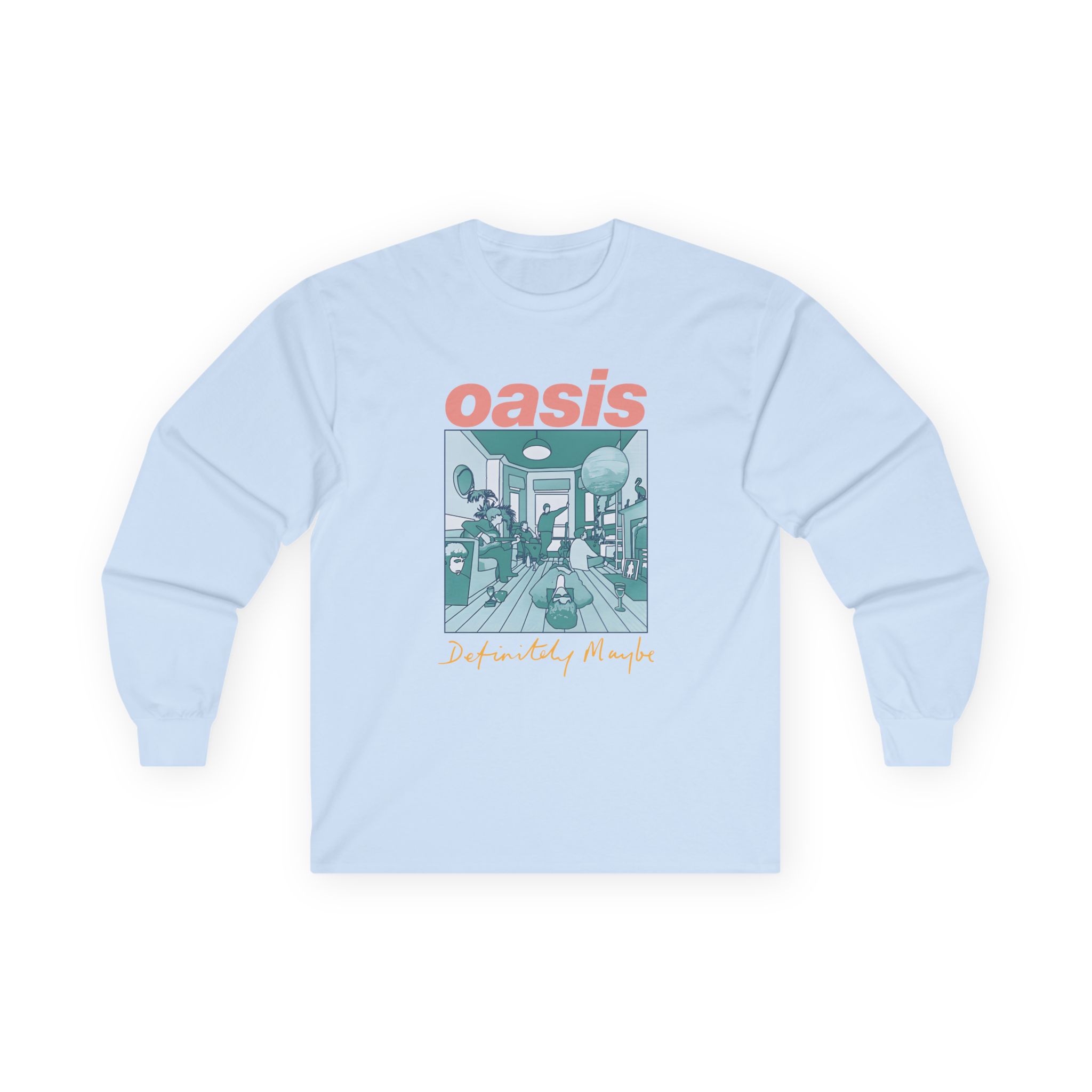 Oasis Definitely Maybe Artwork Unisex Ultra Cotton Long Sleeve Tee