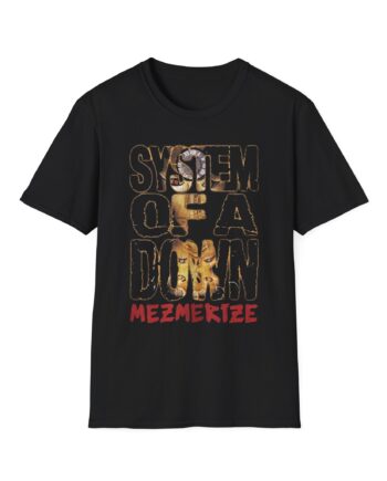 System of a Down Mezmerize Stacked Logo Unisex Softstyle T-Shirt