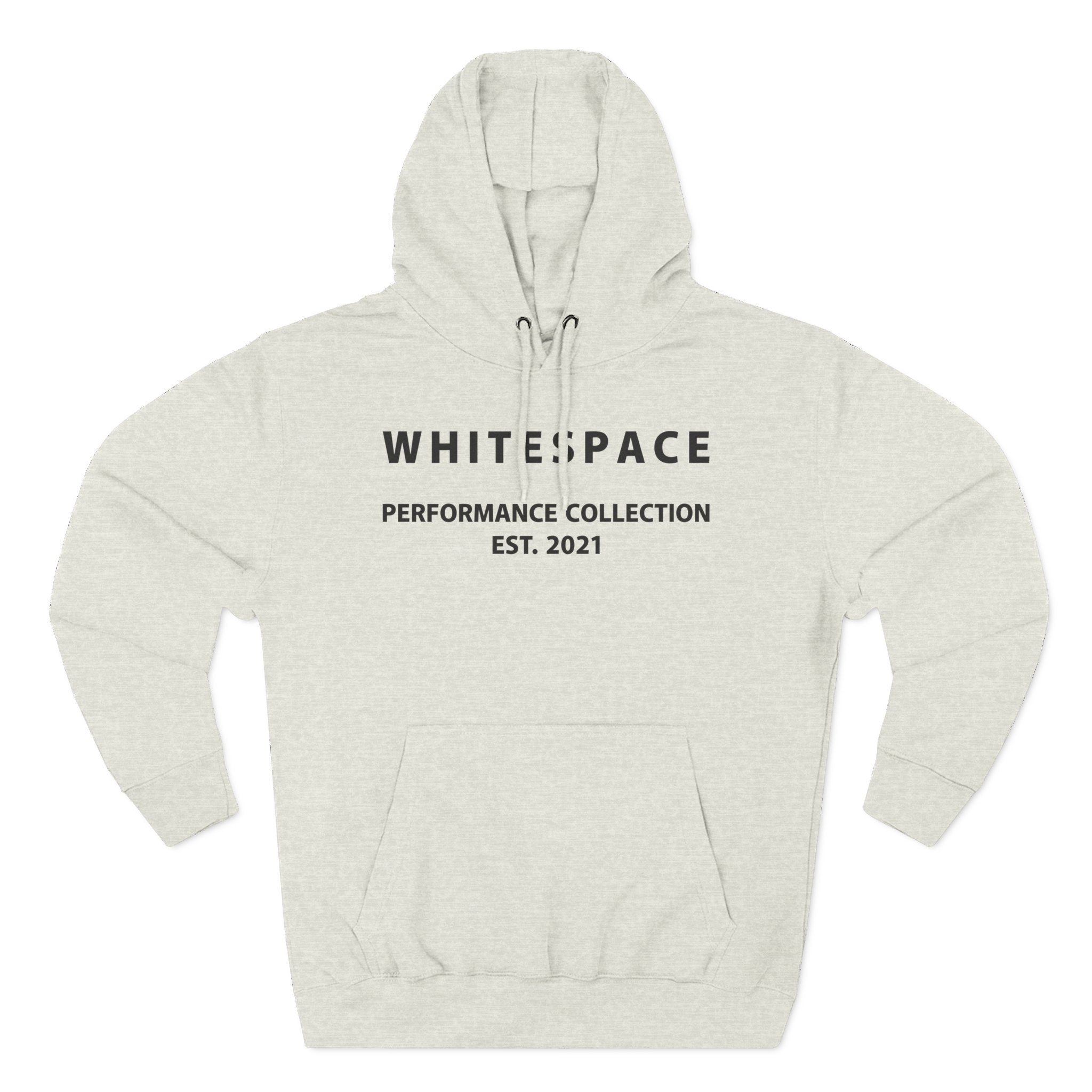 Nina Dobrev Whitepace 3d Logo Three-Panel Fleece Hoodie
