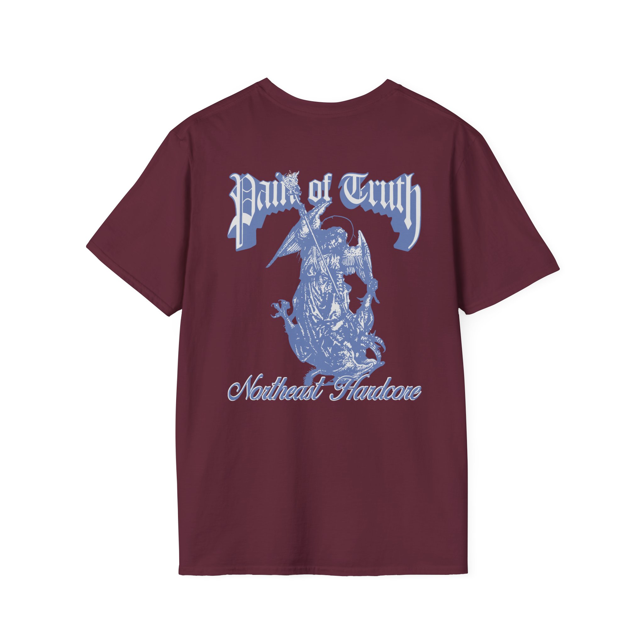 Pain of Truth Not Through Blood Unisex Softstyle T-Shirt
