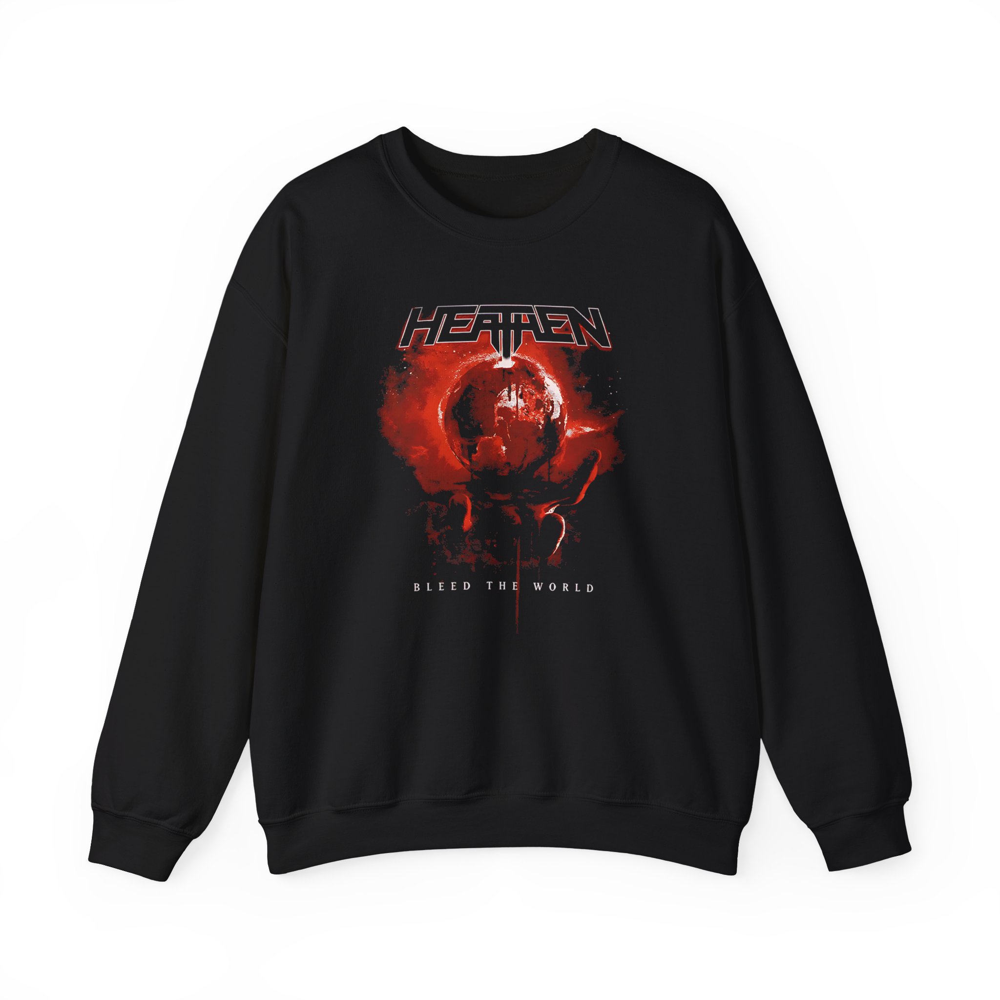 Heathen Bleed the World Unisex Heavy Blendâ„¢ Crewneck Sweatshirt