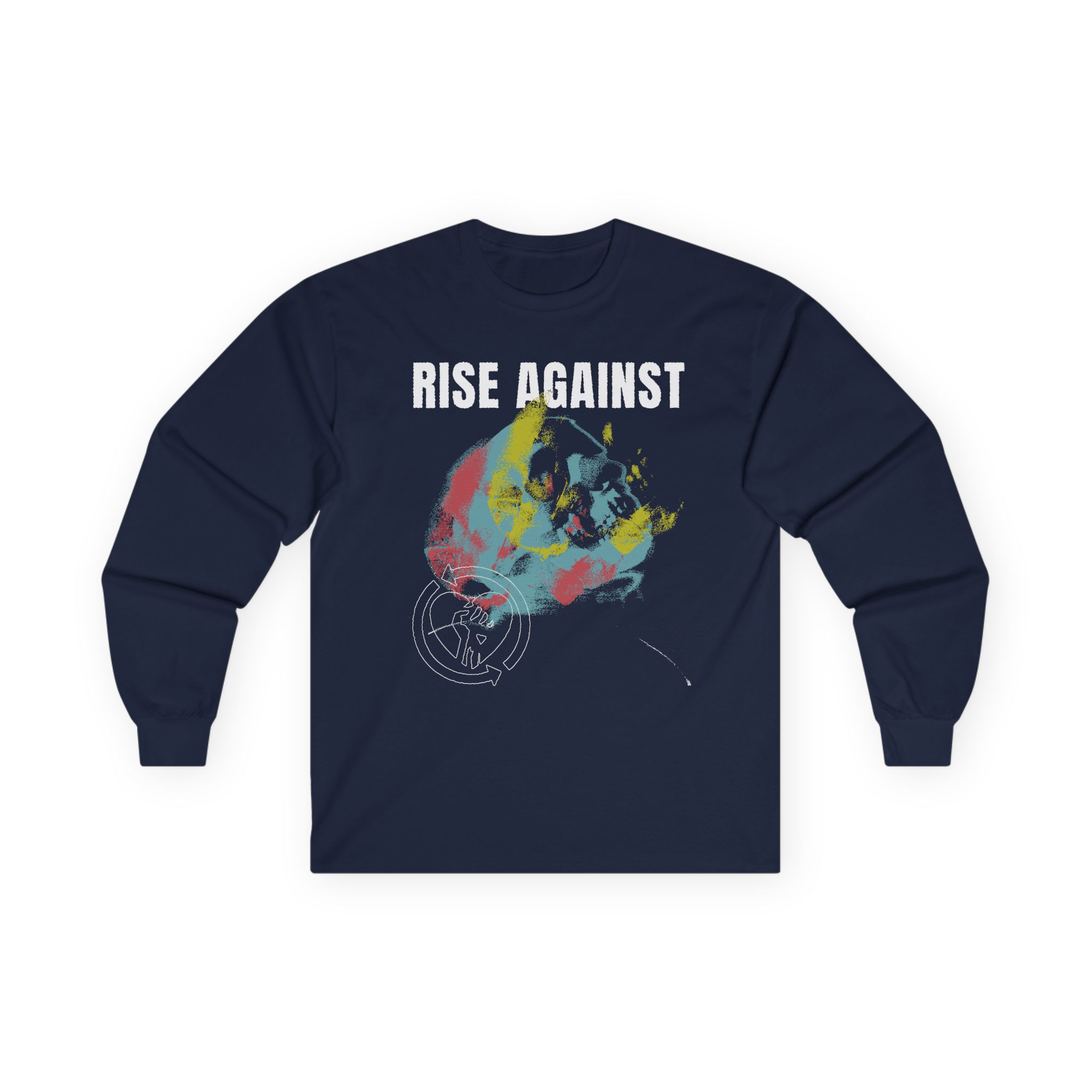 Rise Against Projecting Skull Unisex Ultra Cotton Long Sleeve Tee